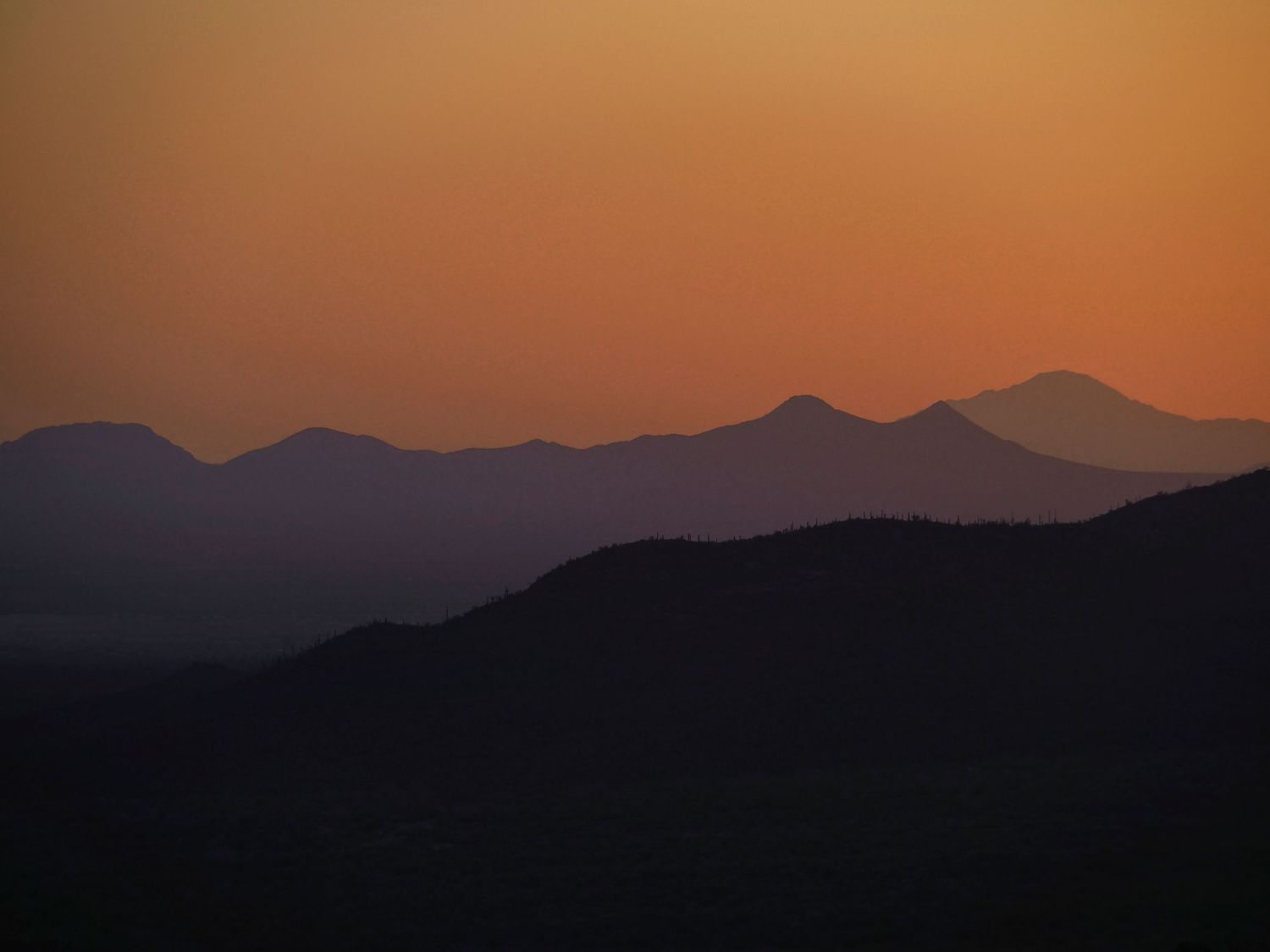 sunset mountains