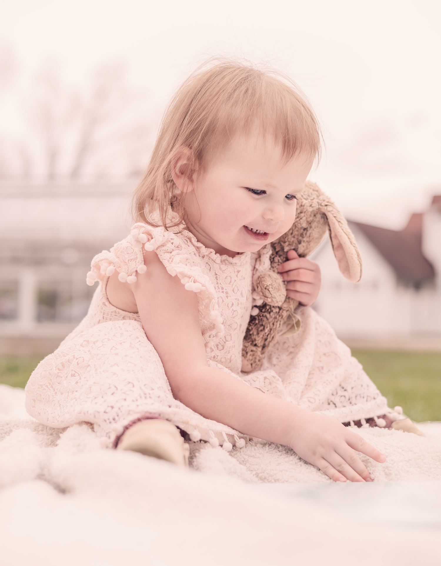 Daisy and the bunny.