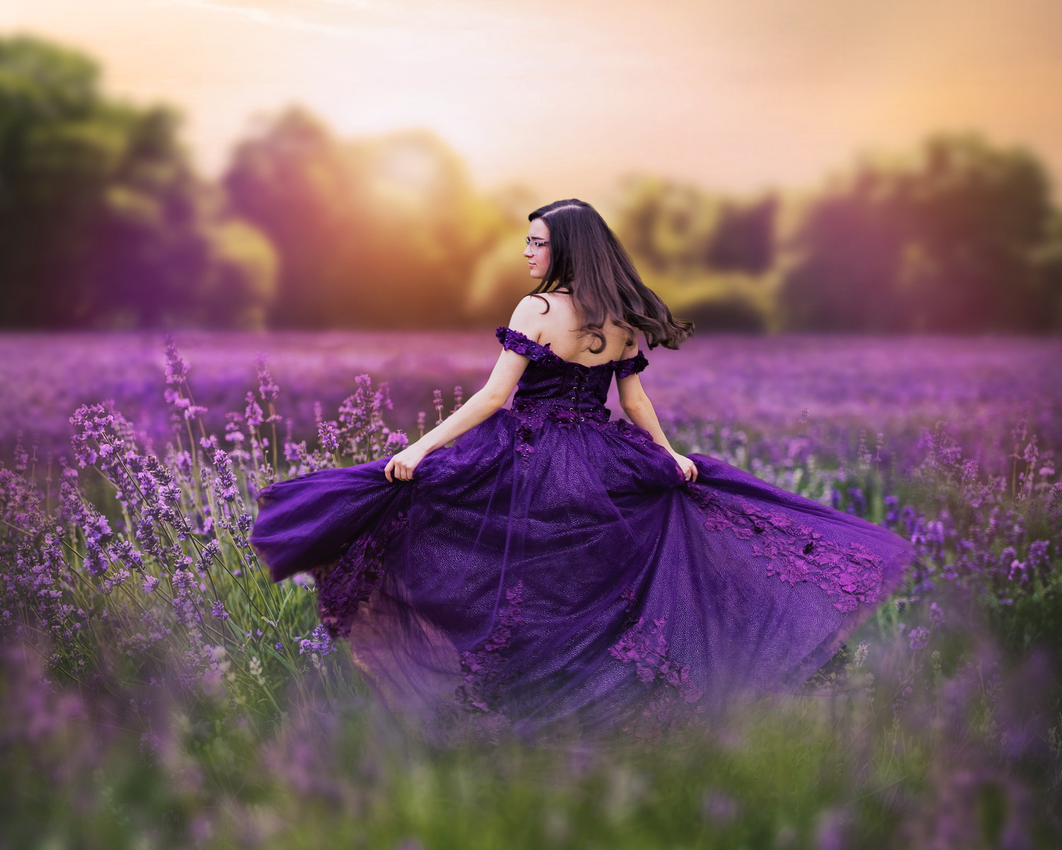 Linnea in the lavender field  FC