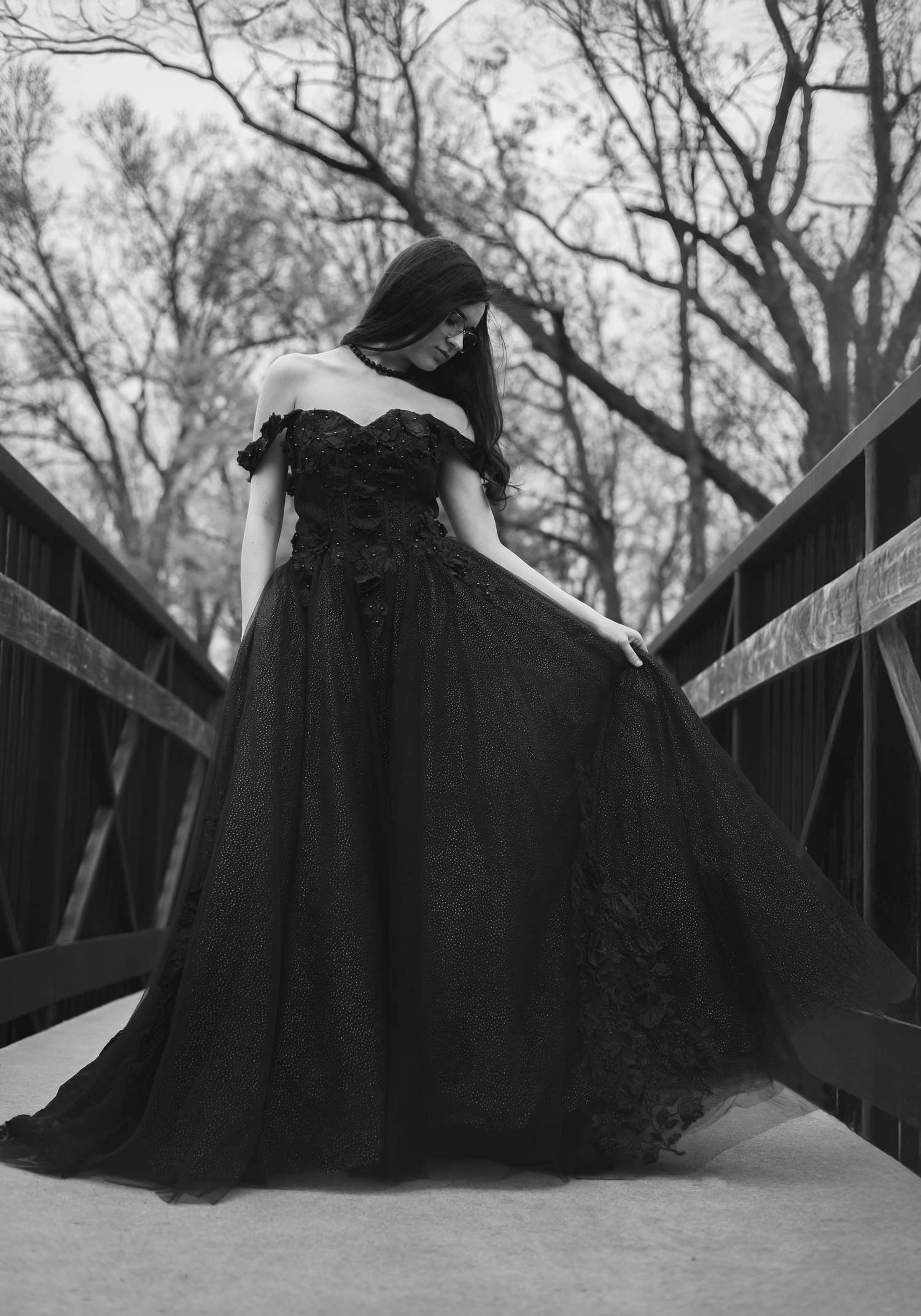 Linnea in Spring BW