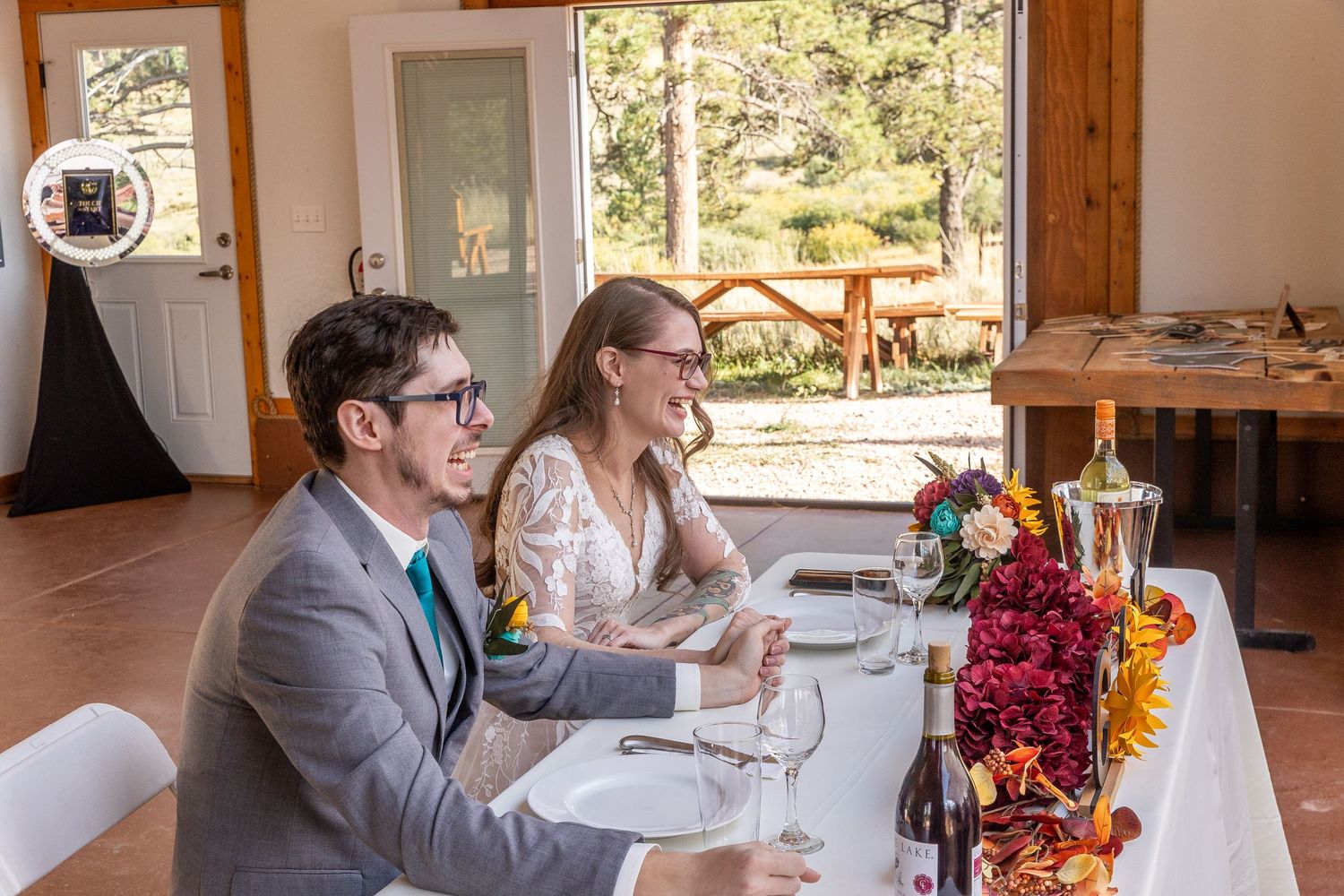 mountain wedding, rustic wedding, Colorado wedding, Sundance Trail Guest Ranch, Red Feather wedding, sunset wedding phot