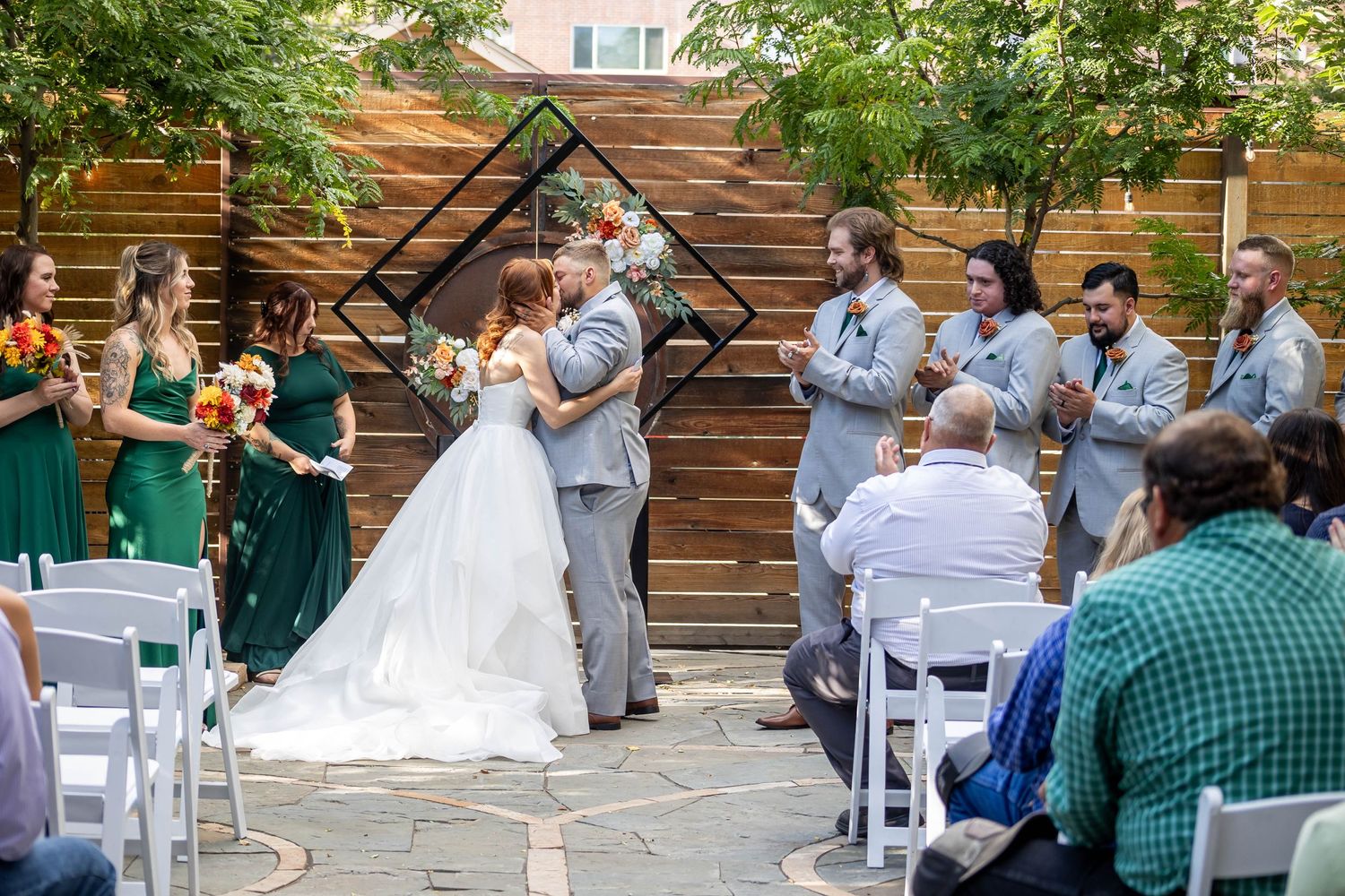 Intimate Atlas Theater wedding in Greeley, CO, followed by adventurous, elopement-style photos in Rocky Mountain National Park.