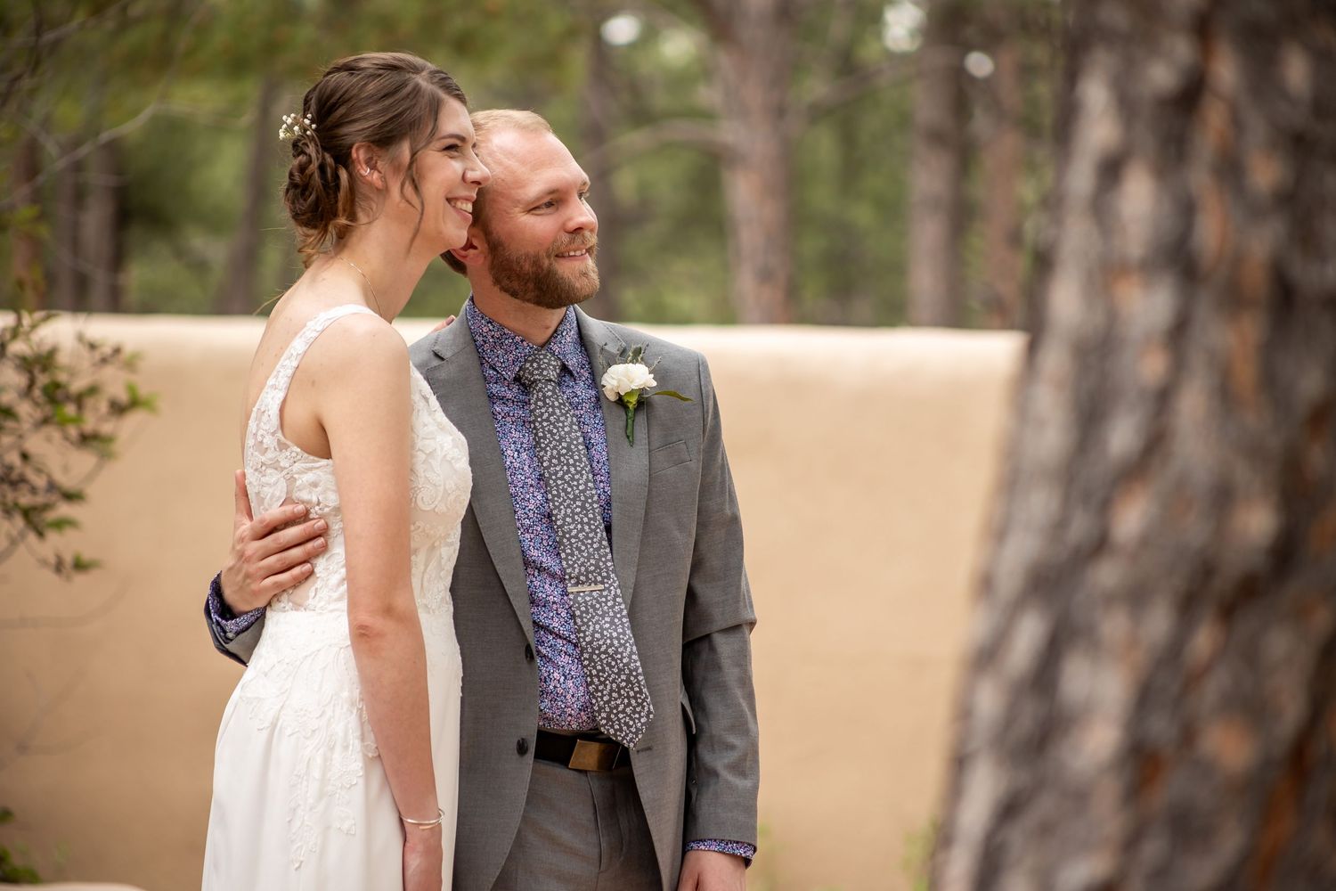 Couple eloping in Colorado surrounded by breathtaking mountain views, vibrant landscapes, and intimate moments