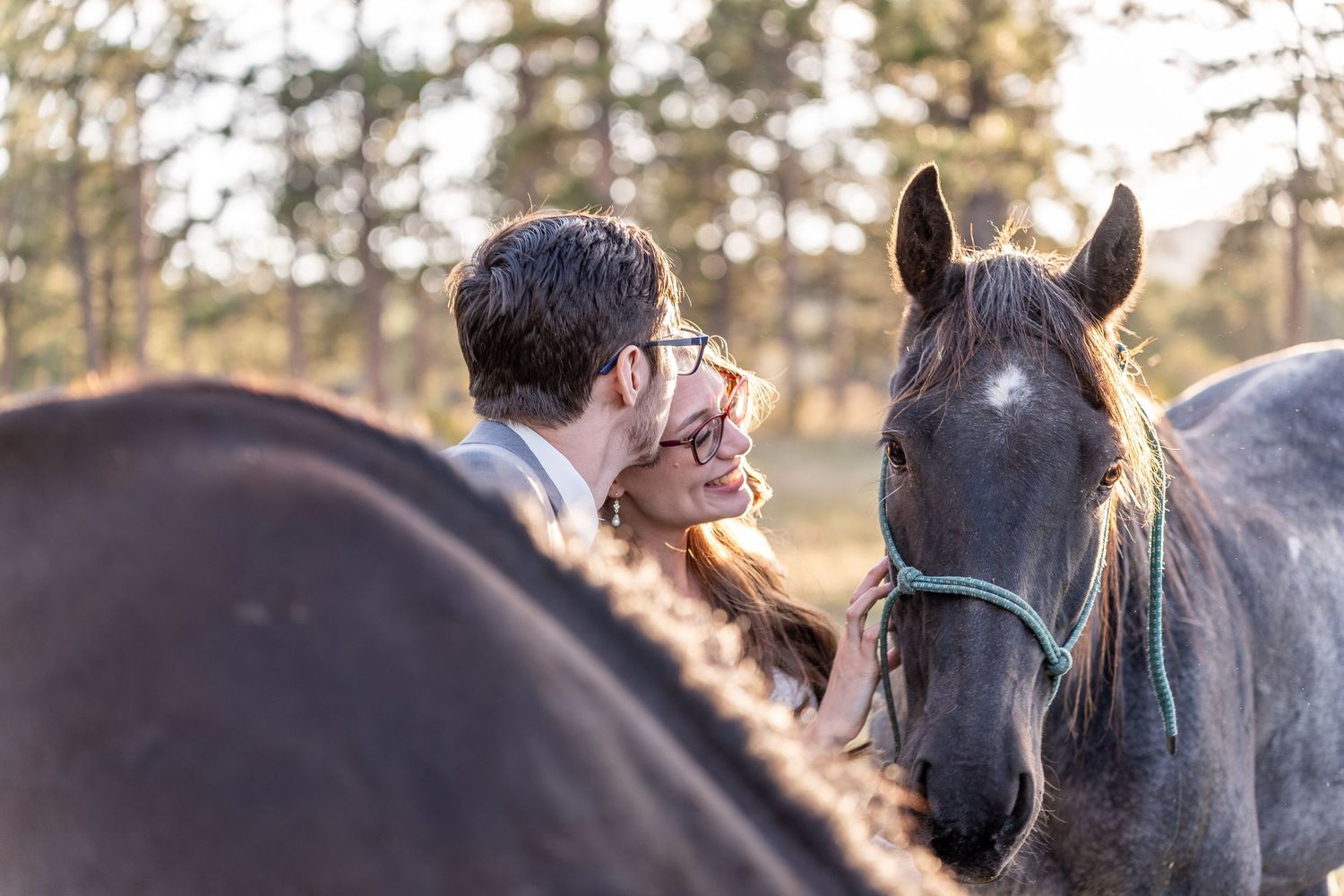 mountain wedding, rustic wedding, Colorado wedding, Sundance Trail Guest Ranch, Red Feather wedding, sunset wedding phot