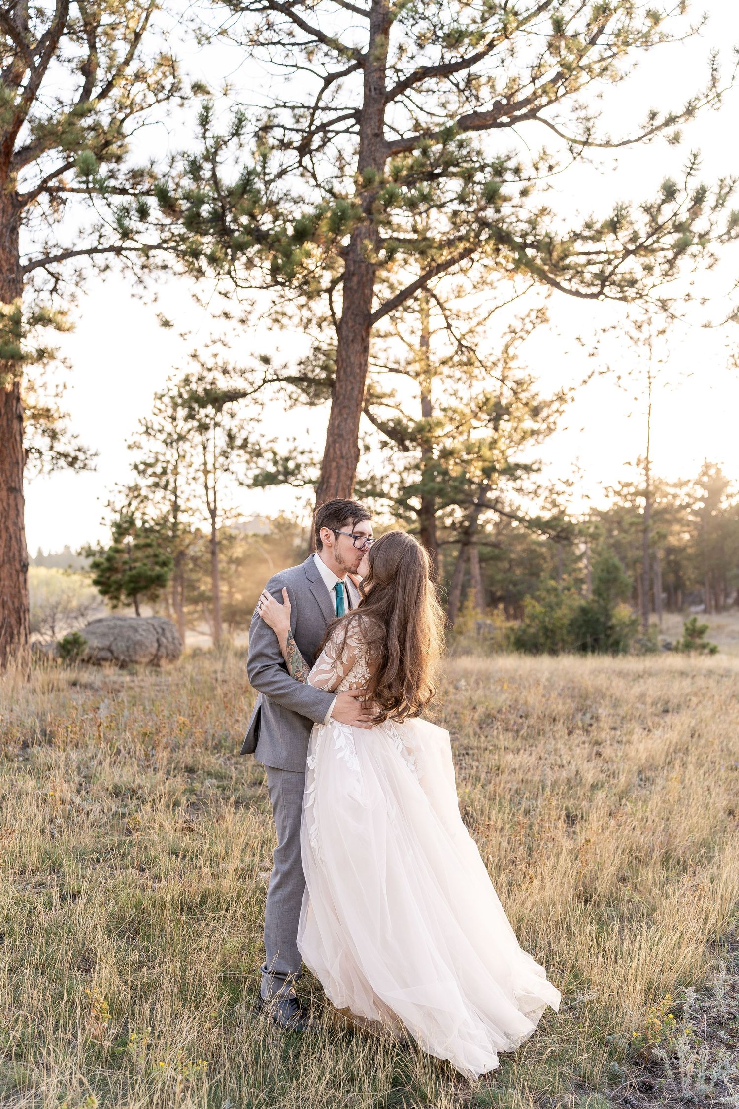 mountain wedding, rustic wedding, Colorado wedding, Sundance Trail Guest Ranch, Red Feather wedding, sunset wedding phot