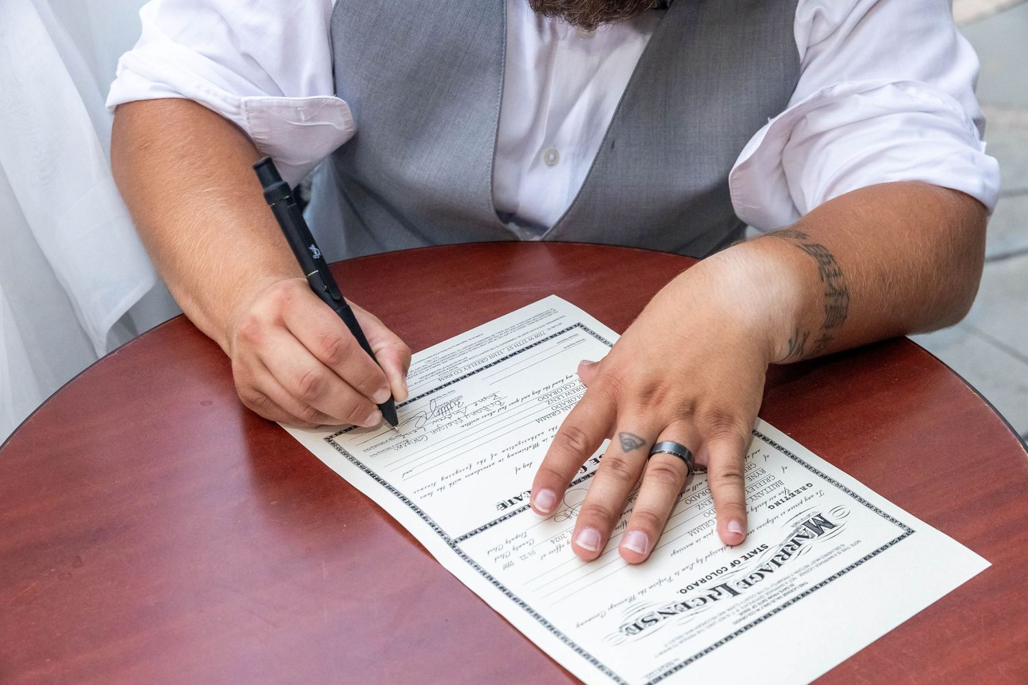 Intimate Atlas Theater wedding in Greeley, CO, followed by adventurous, elopement-style photos in Rocky Mountain National Park.