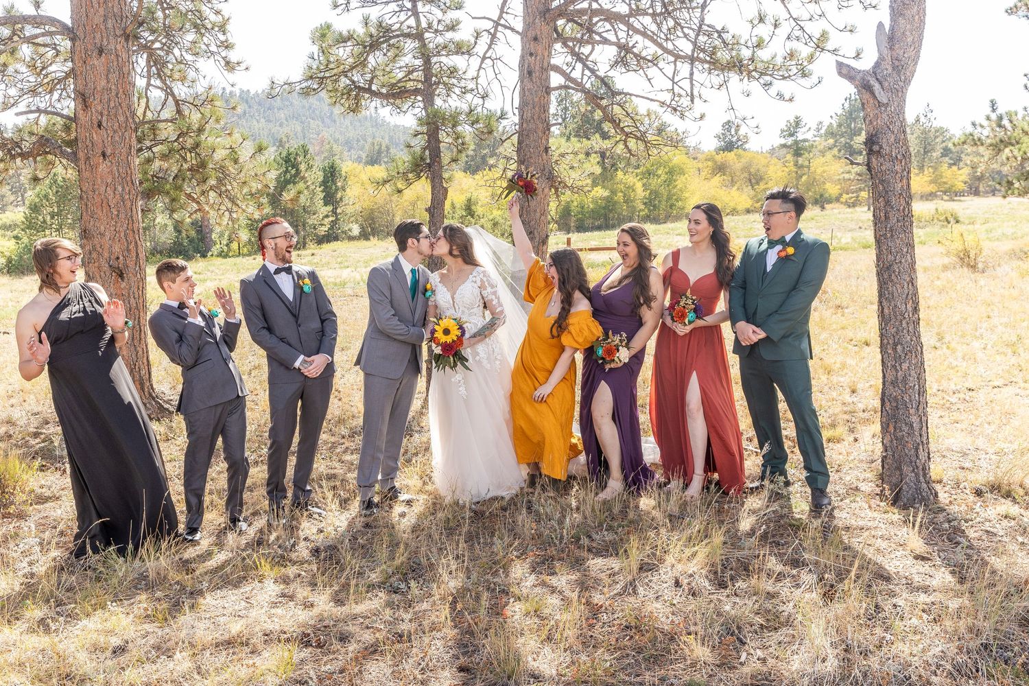 mountain wedding, rustic wedding, Colorado wedding, Sundance Trail Guest Ranch, Red Feather wedding, sunset wedding phot