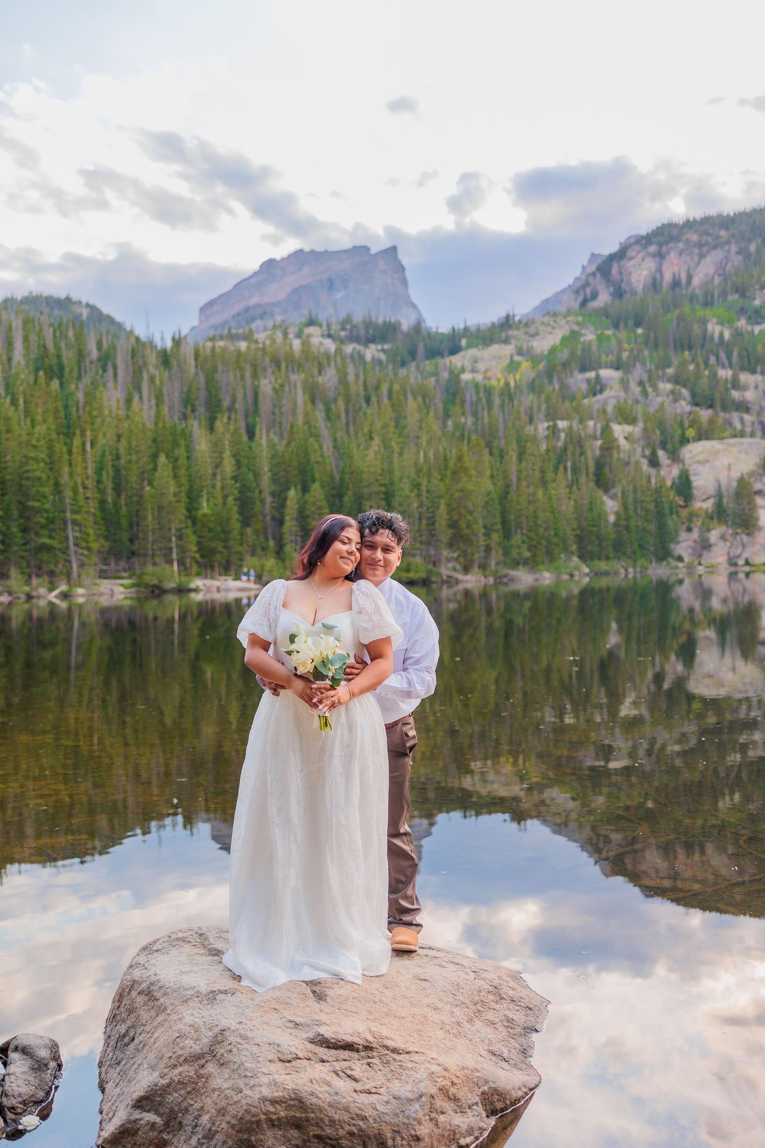 Colorado Wedding Photographer, Colorado Elopement Photographer,  Bear Lake Elopement Photos, Dream Lake Elopement Photographer