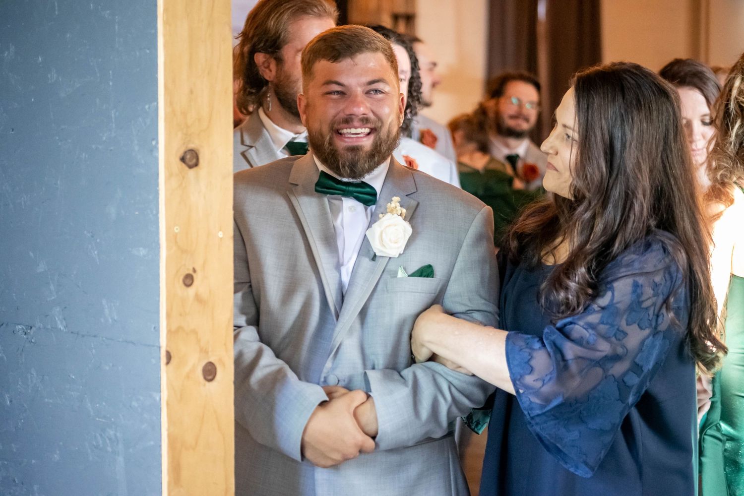 Elegant wedding at the Atlas Theater in Greeley, CO, with a stunning fall post-wedding adventure in Rocky Mountain National Park.