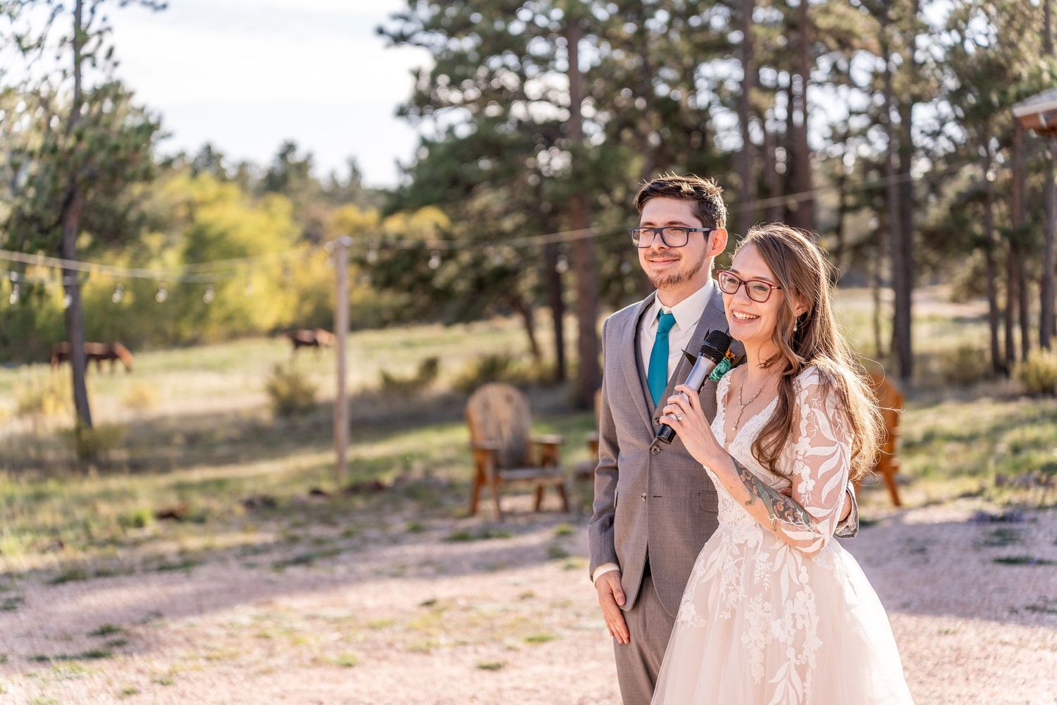 mountain wedding, rustic wedding, Colorado wedding, Sundance Trail Guest Ranch, Red Feather wedding, sunset wedding phot