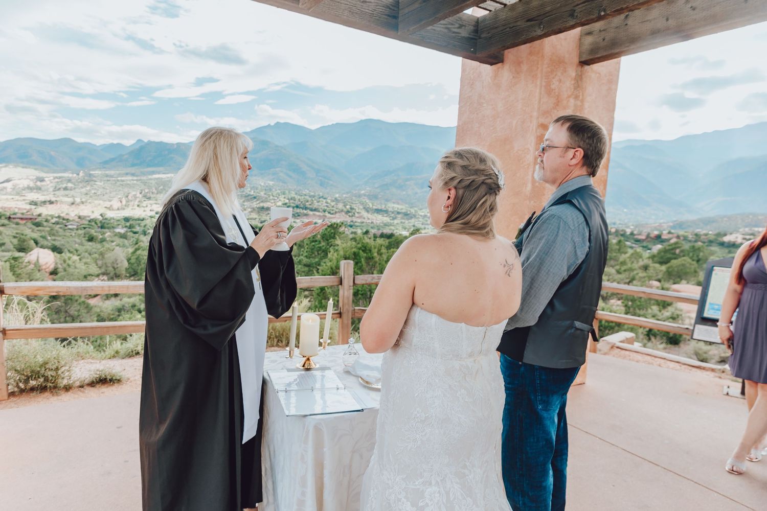 Couple eloping in Colorado surrounded by breathtaking mountain views, vibrant landscapes, and intimate moments