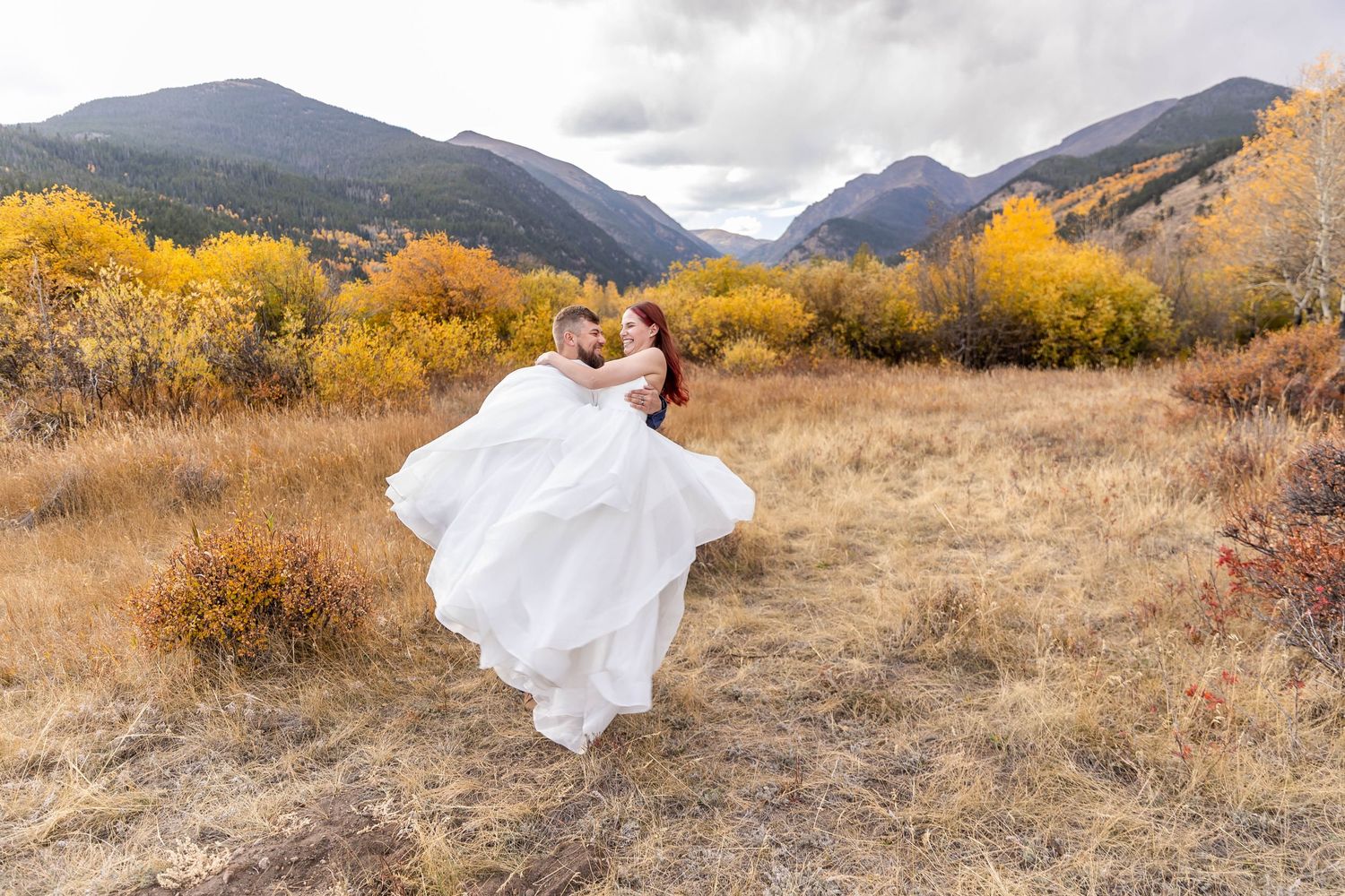 Intimate Atlas Theater wedding in Greeley, CO, followed by adventurous, elopement-style photos in Rocky Mountain National Park.