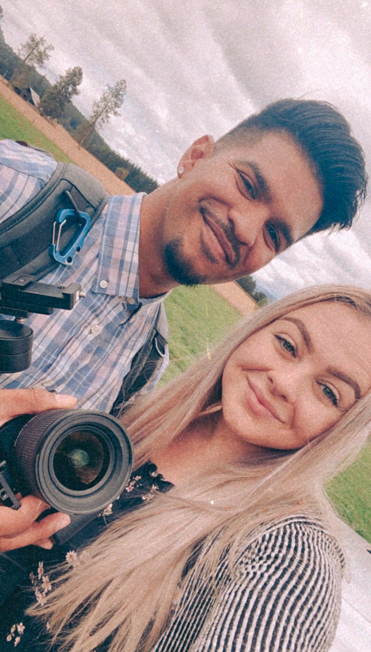 ANB Collective photo and video team, Jasmine and Andres, capturing a quinceañera in Oregon’s Willamette Valley with creative, story-driven s