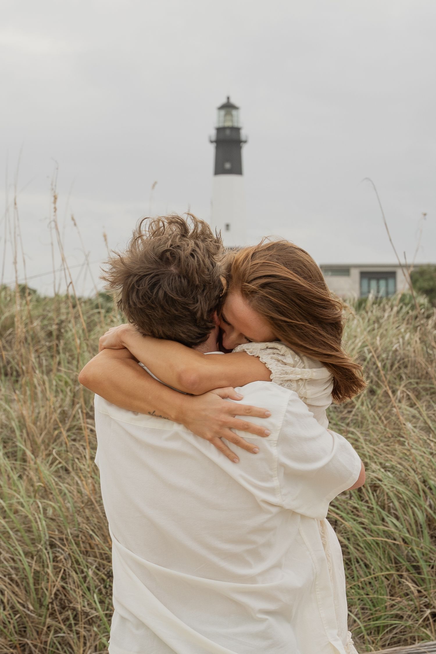 Engagement Shoot - White Outfits - Tybee Island Georgia, Photography