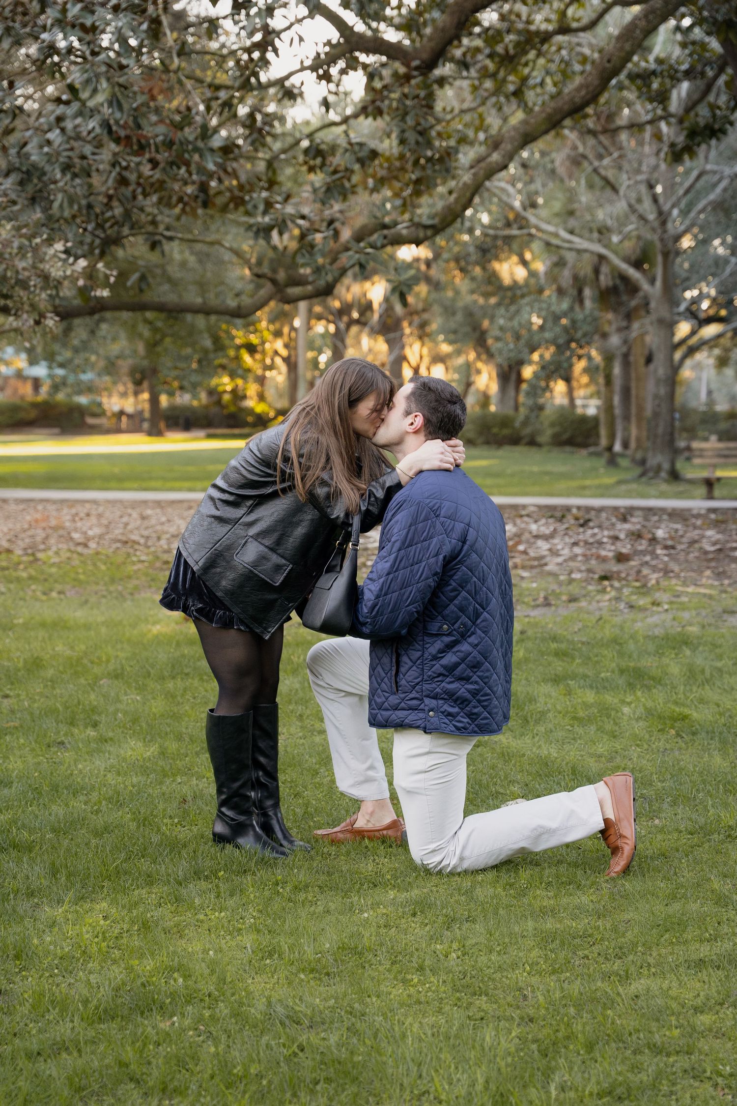 Proposal Pictures in Forsyth Park Savannah. Georgia.