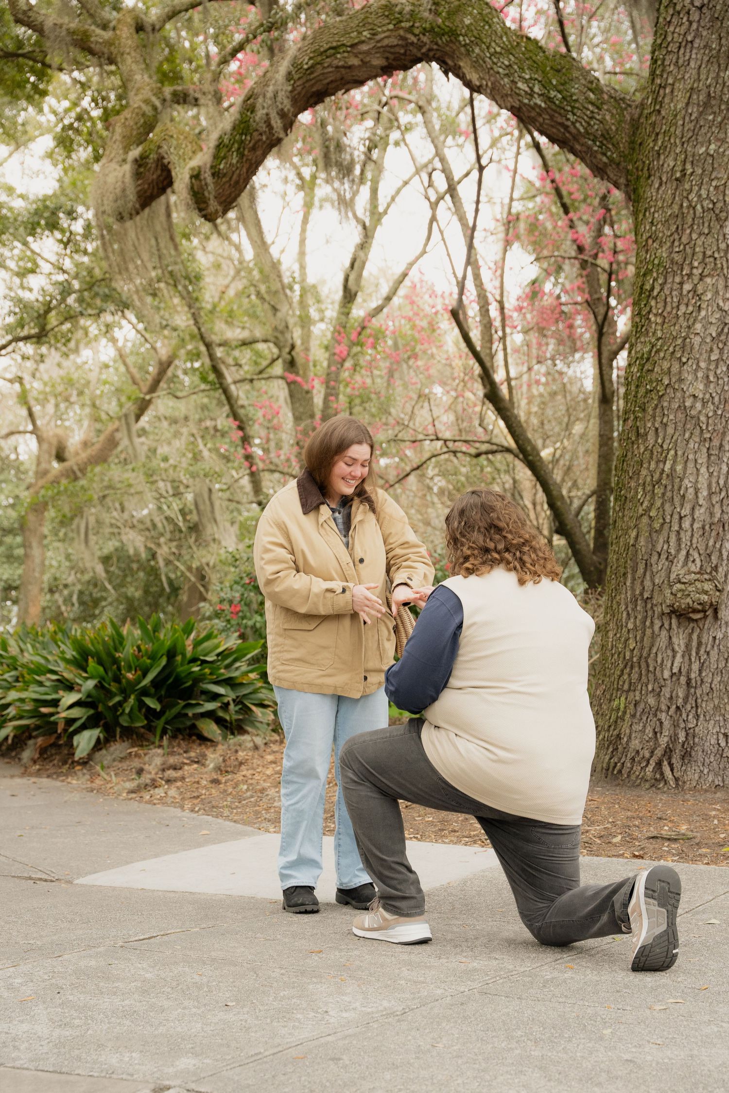 Proposal Pictures in Forsyth Park Savannah. Georgia.