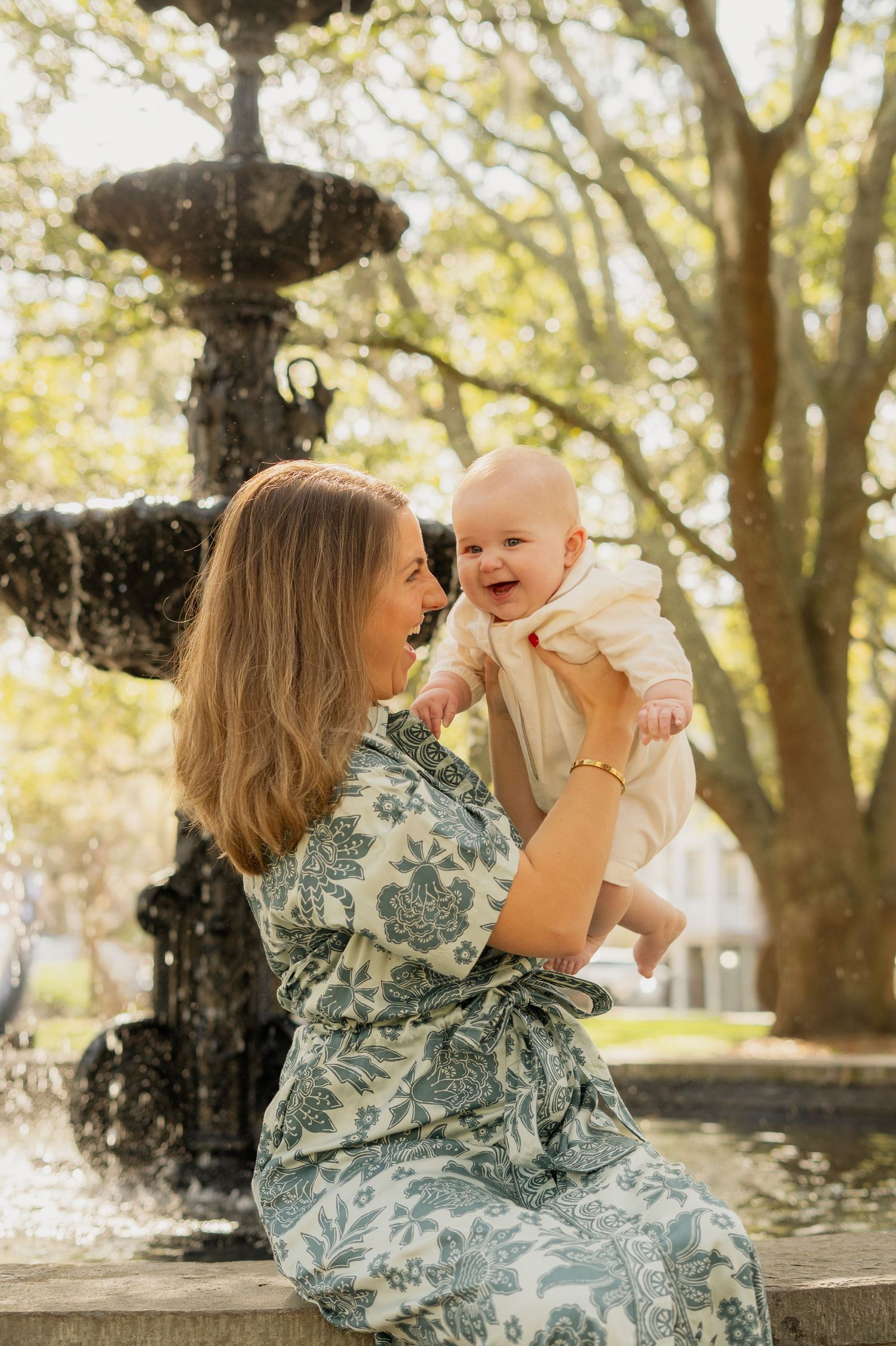 Family Portraits - Lafayette Square - Savannah Georgia