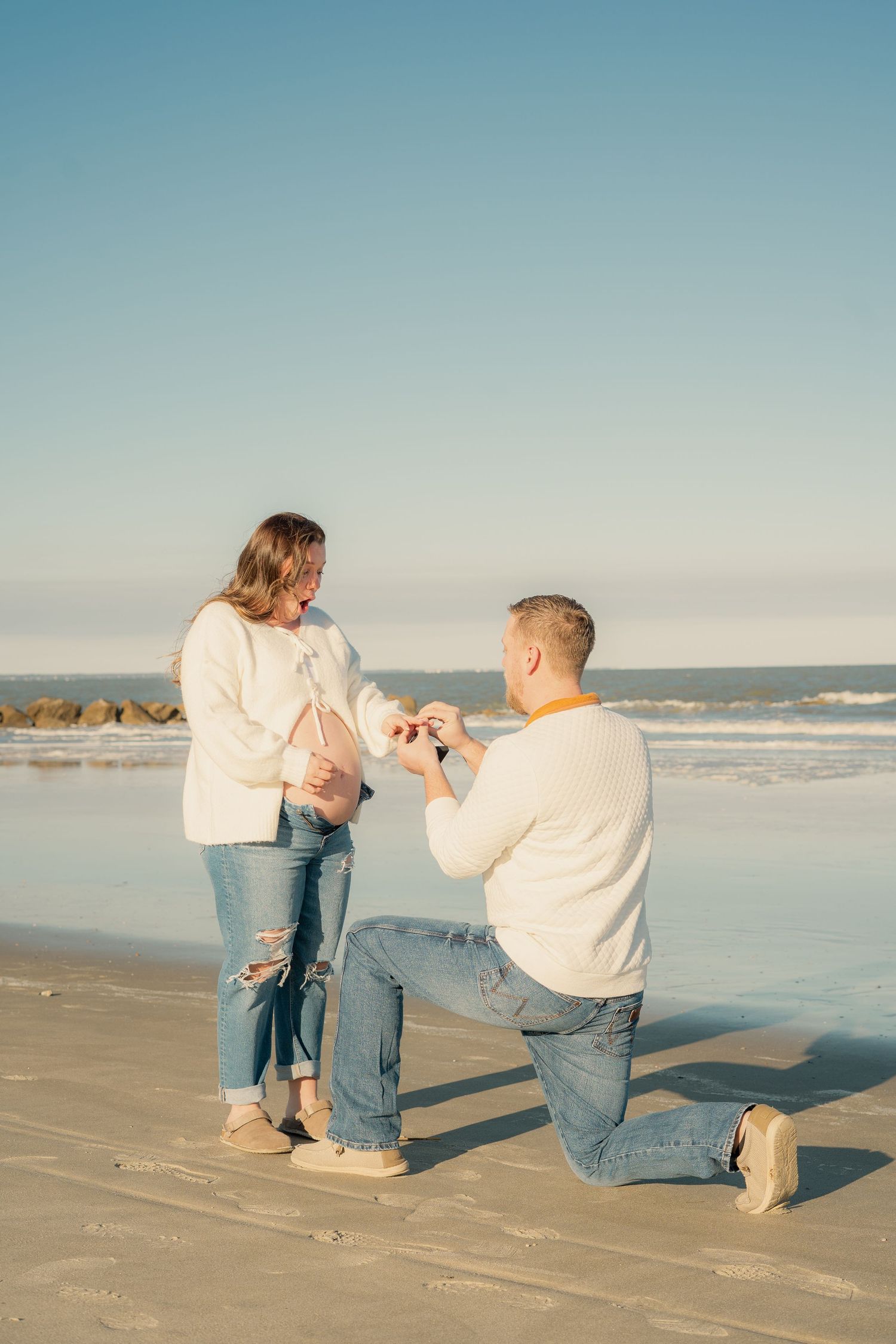 Proposal picture on Tybee Island
