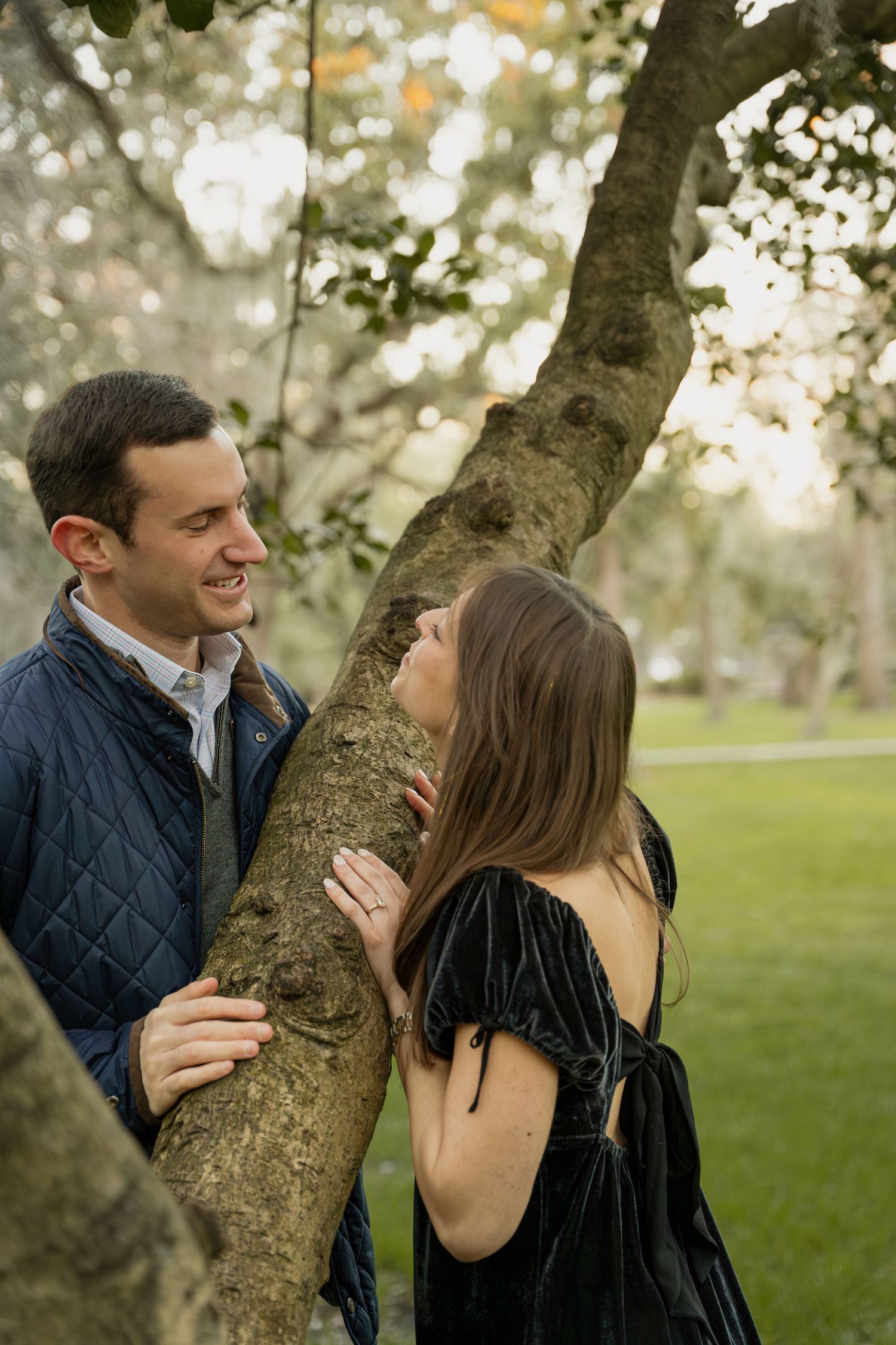 Proposal Pictures in Forsyth Park Savannah. Georgia.
