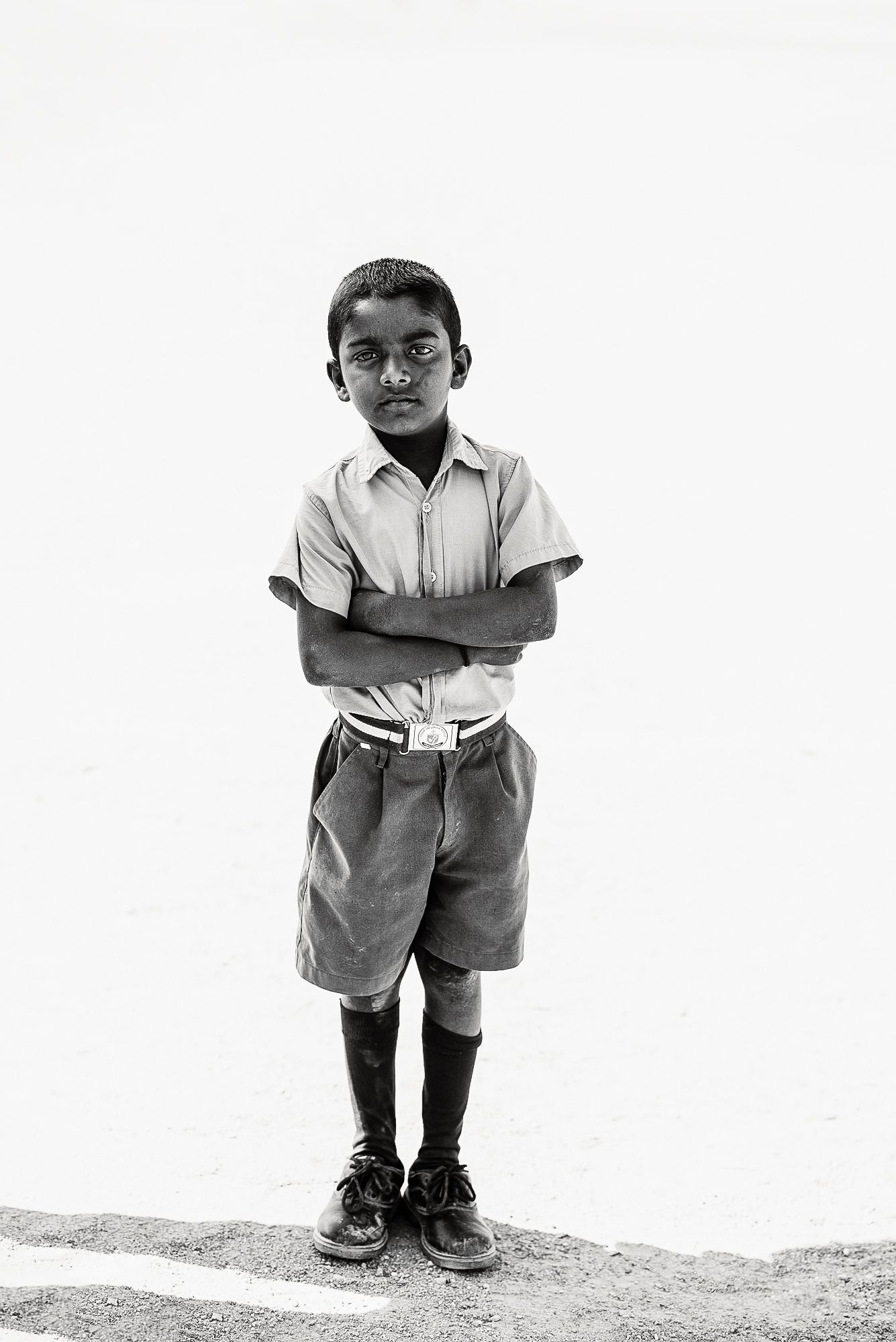 Black-and-white headshot of India students.