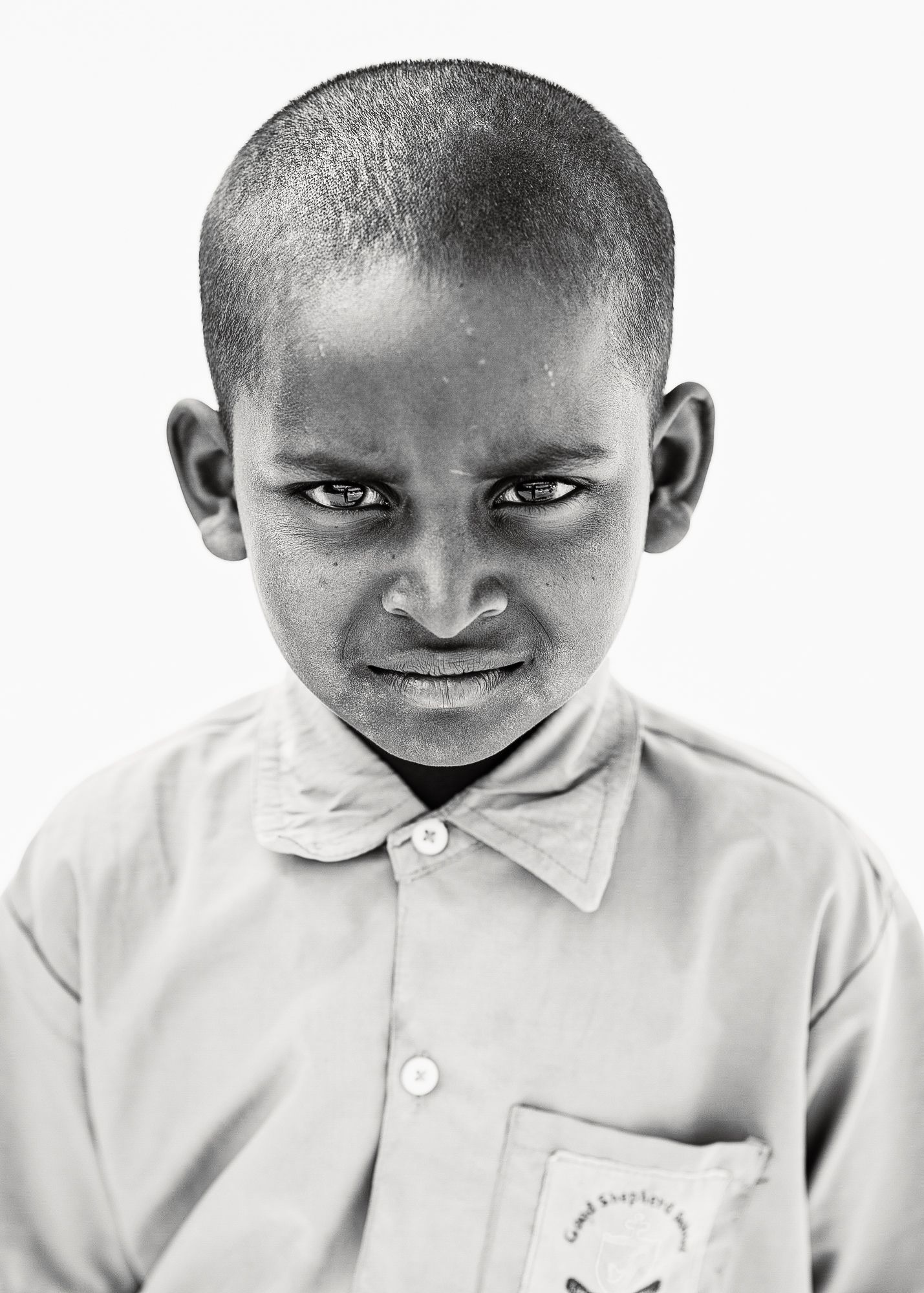 Black-and-white headshot of India students.