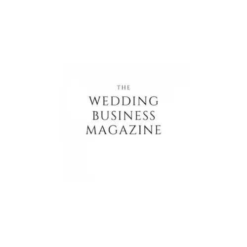 The Wedding Business Magazine logo displayed in elegant serif typography on a clean white background.