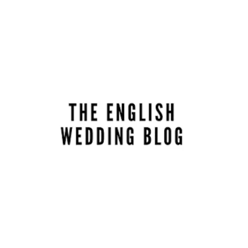 The English Wedding Blog logo displayed in bold black uppercase text on a white background.