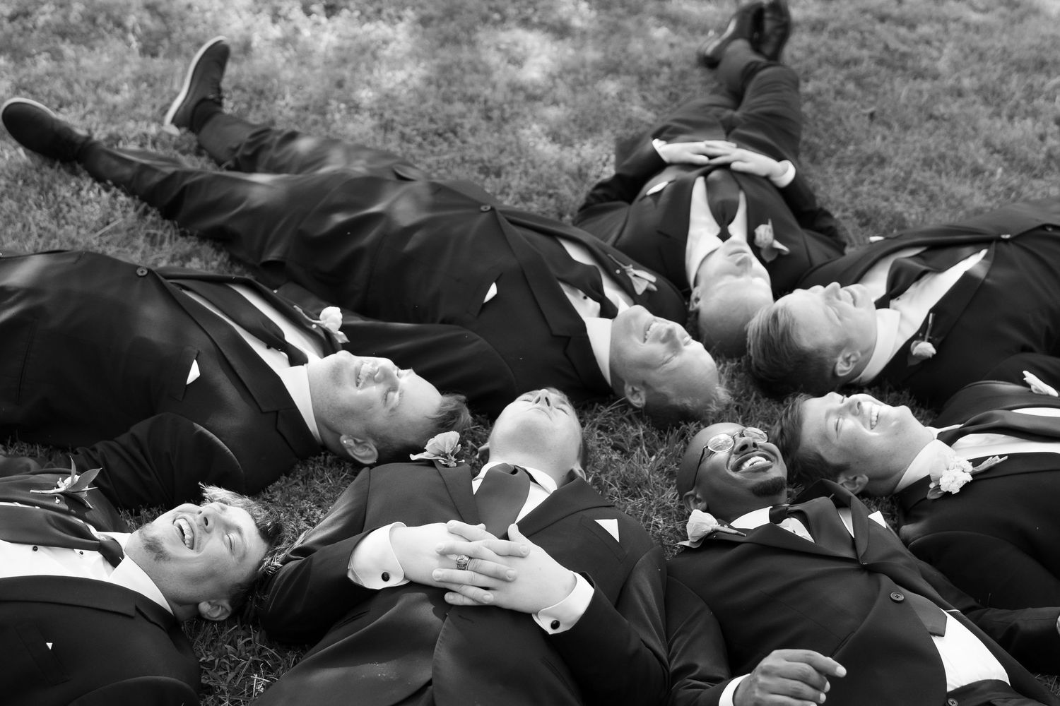 A groomsman portrait before the wedding ceremony in Scottsville, Virginia.