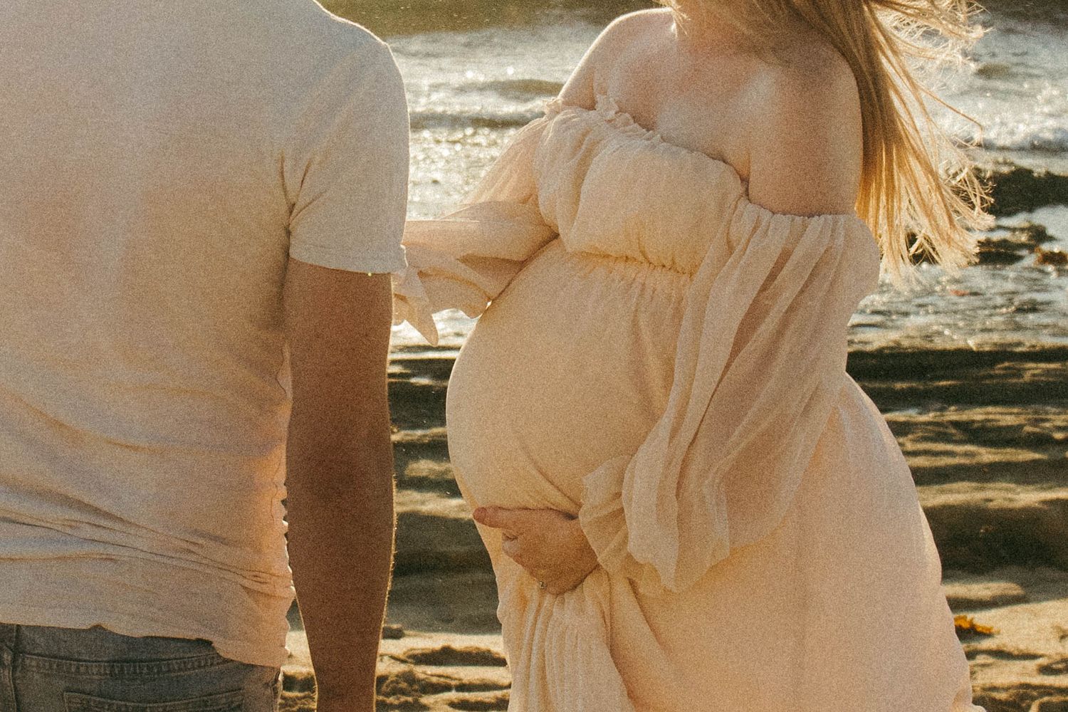 Pregnant woman in dress