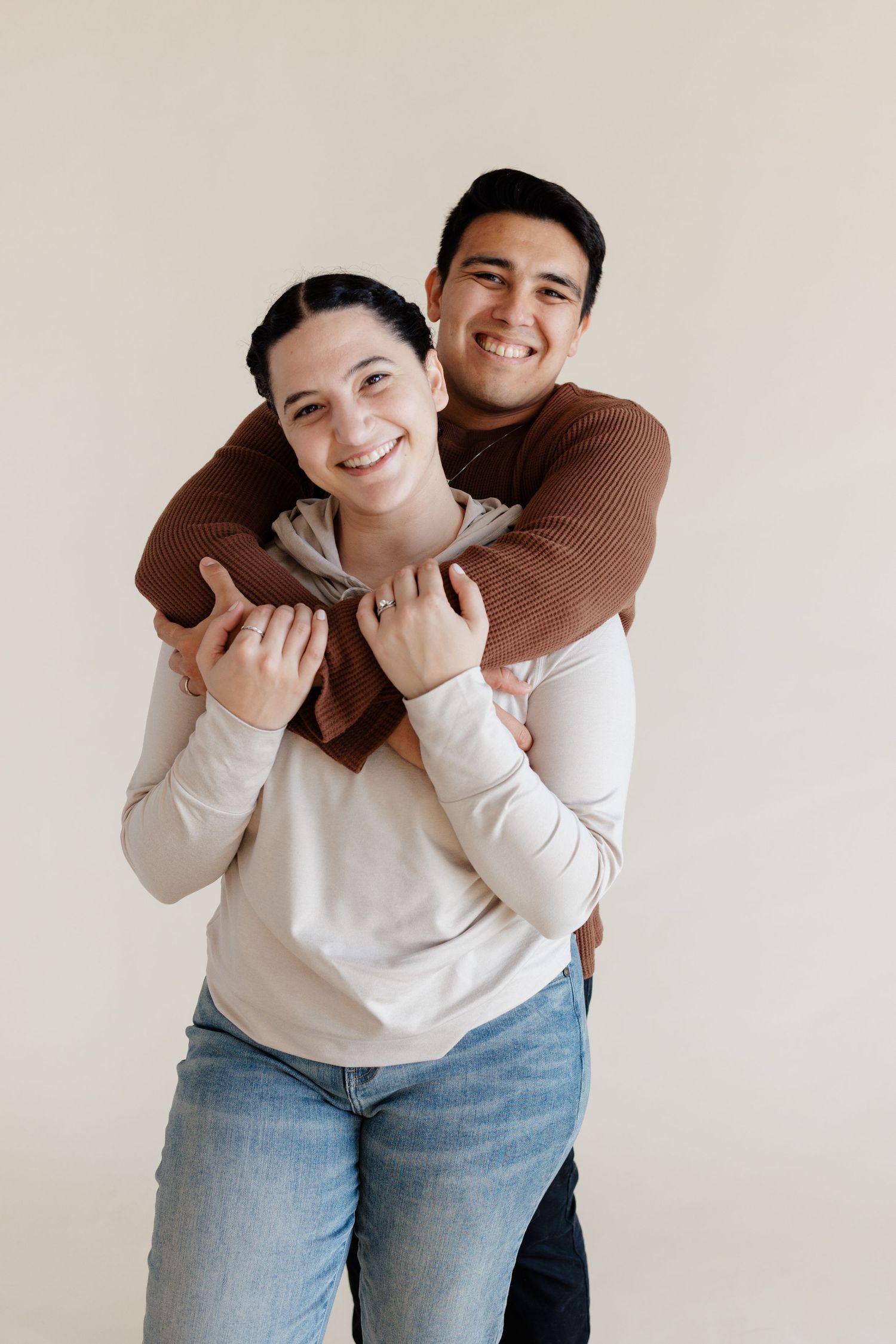 couple smiling at camera