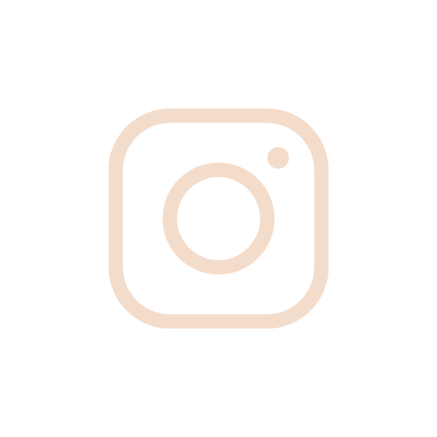 Simple beige Instagram social media icon on black background.