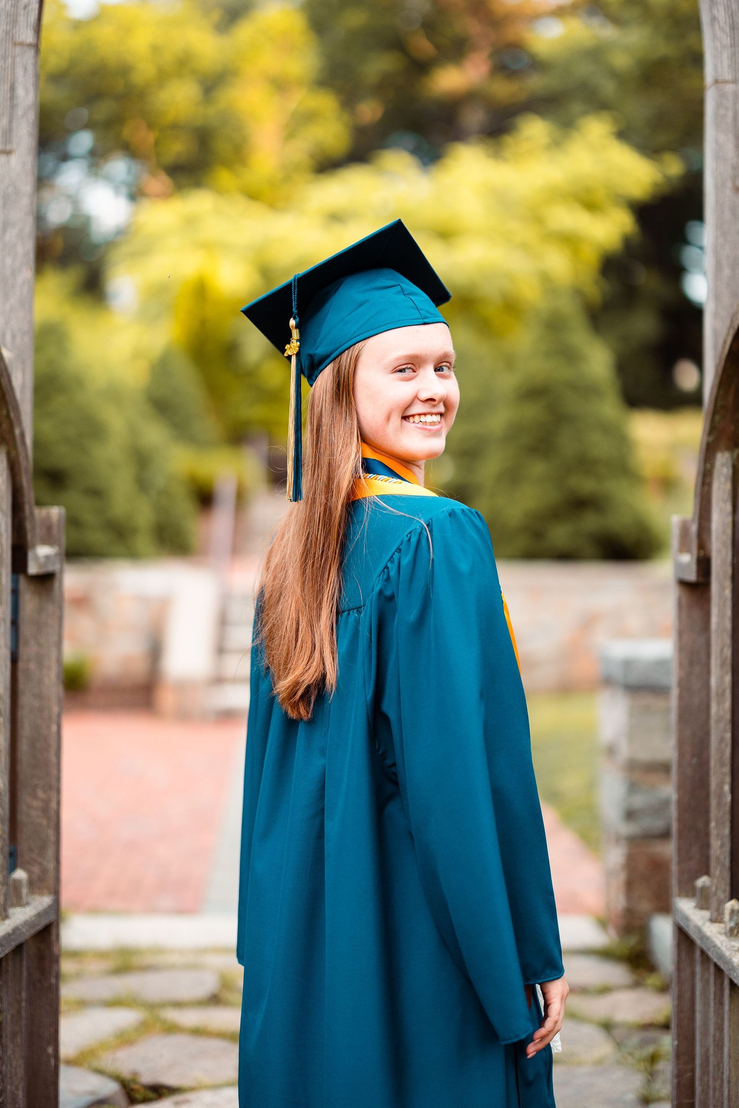 Graduation Photos at Ames Free Library in Easton MA