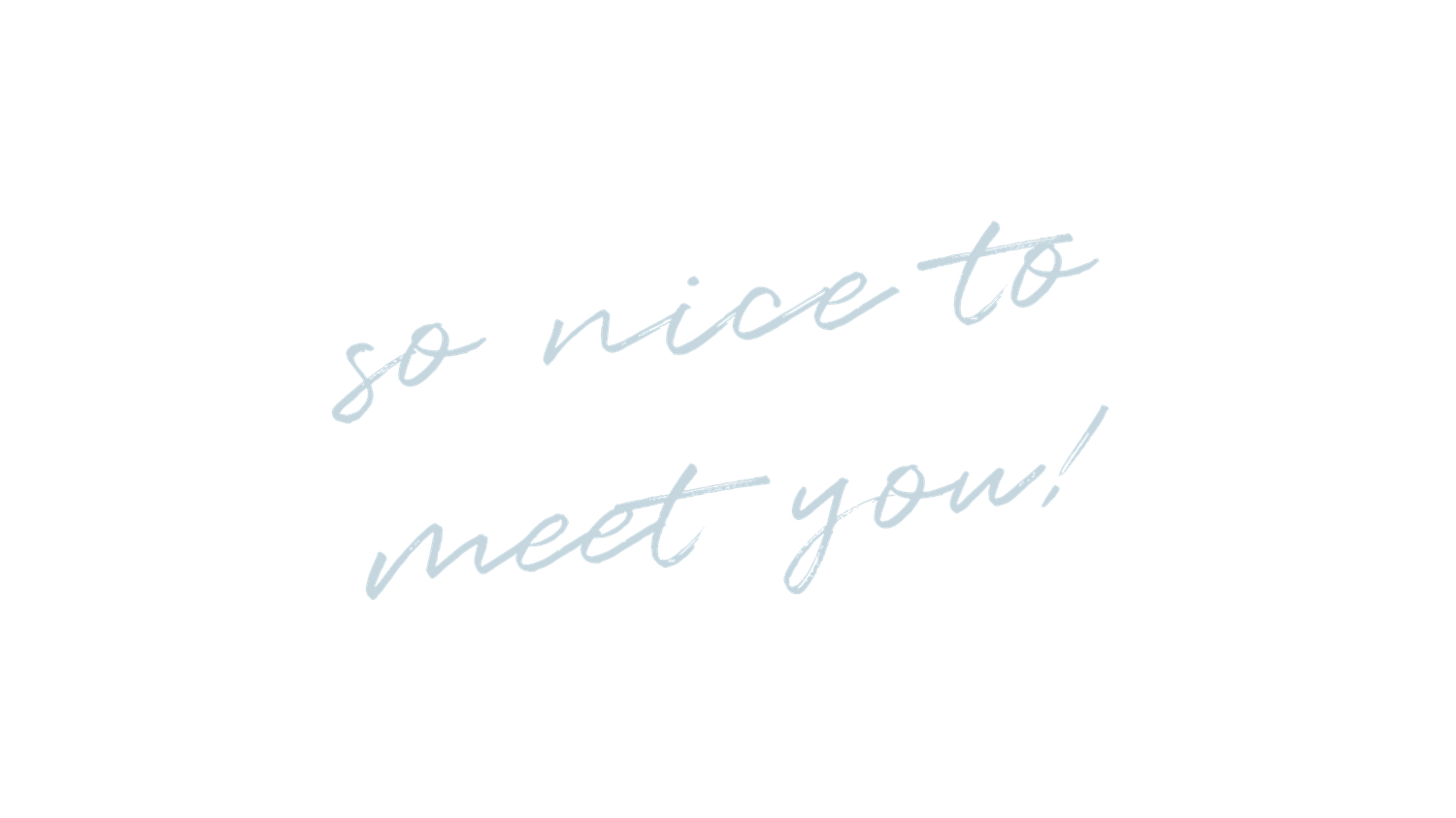 Handwritten cursive text in light blue ink creating an elegant design pattern.