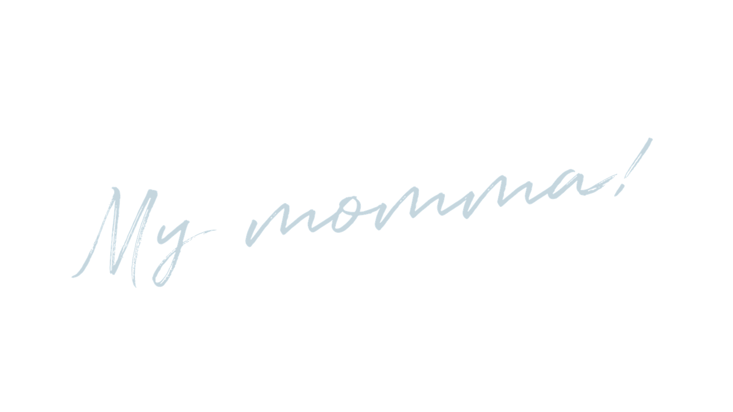 Light blue handwritten cursive text on white paper background.