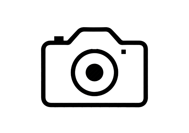 Collection of simple black camera and eye icons in a horizontal layout.