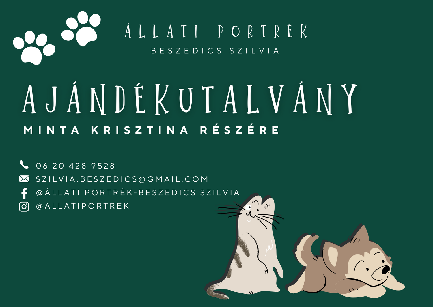 Ajándékutalvány fotózásra