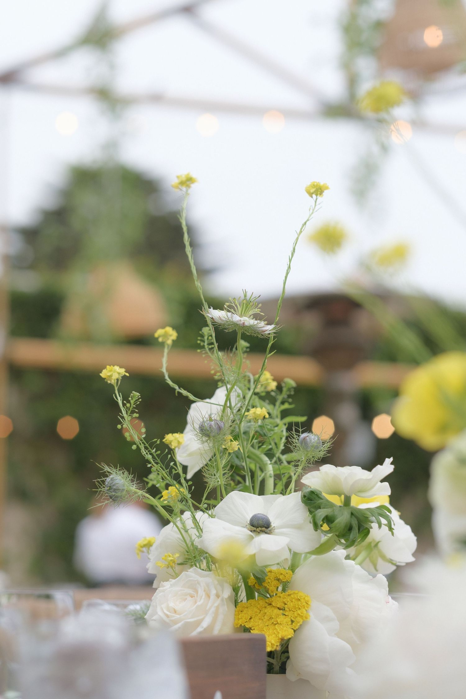 Spring florals at a Santa Barbara Wedding at Rincon Beach Club.