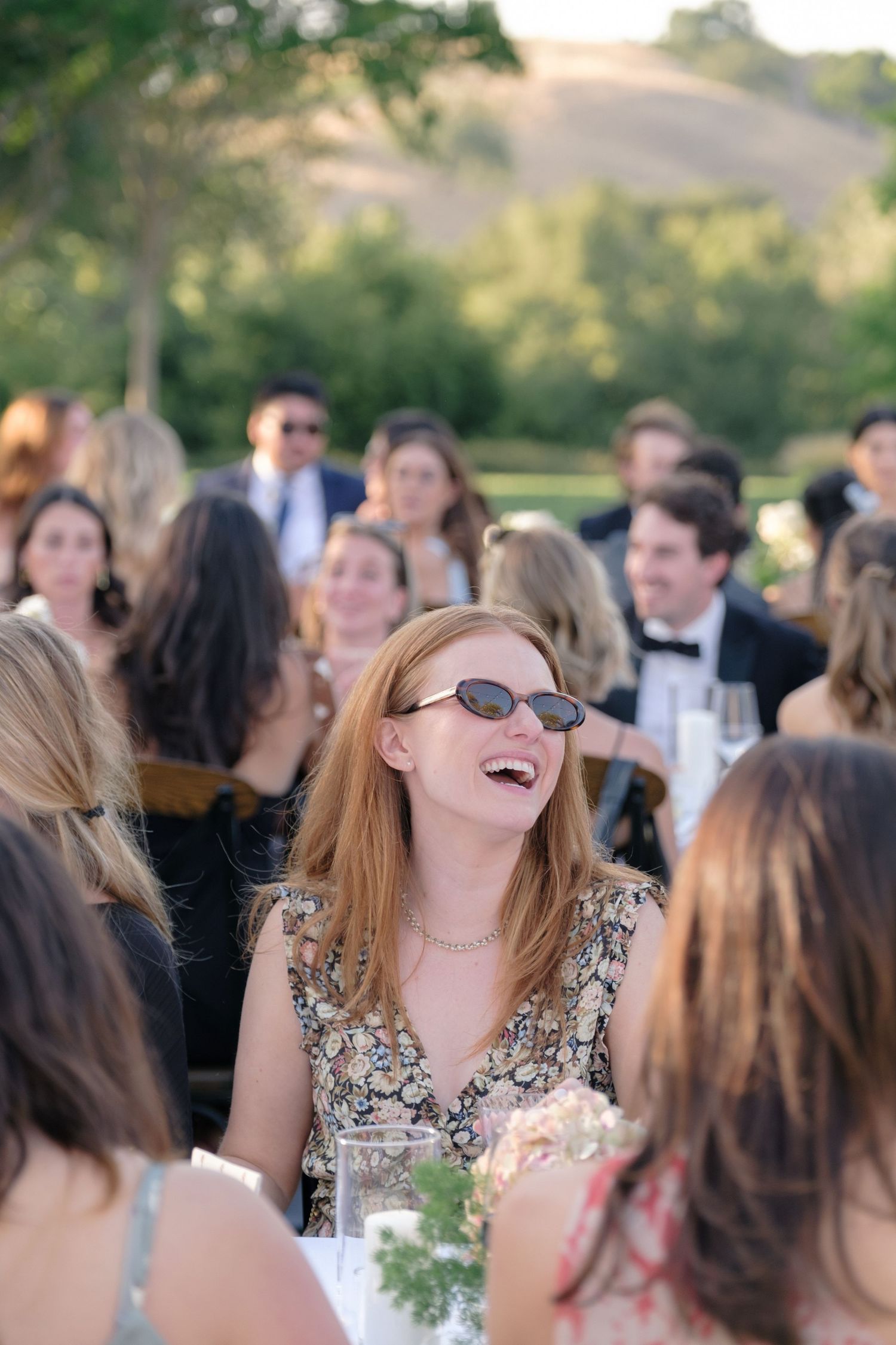 Cocktail hour for Santa Ynez Ranch Wedding
