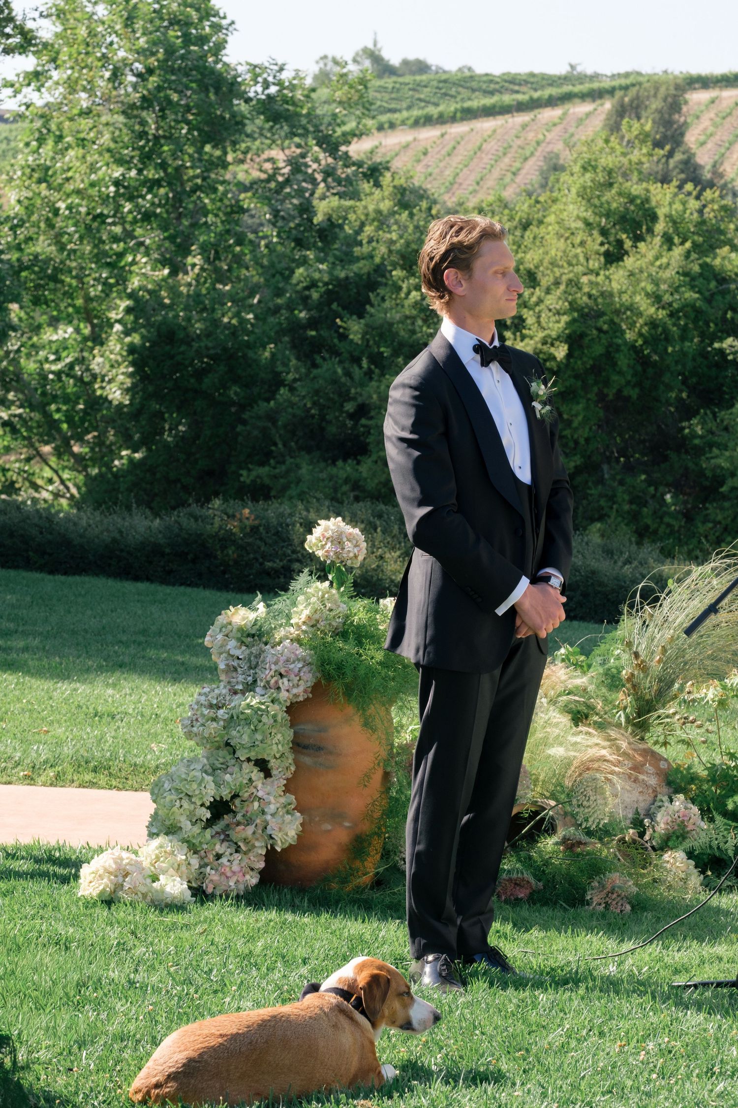 Ceremony recession for Santa Ynez Ranch Wedding.