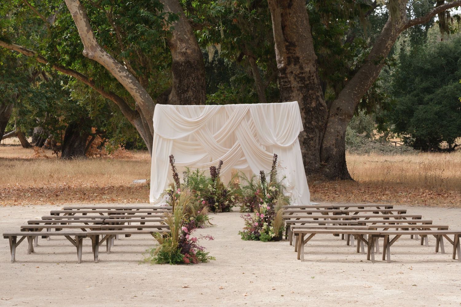 Editorial ceremony design at Alisal Ranch