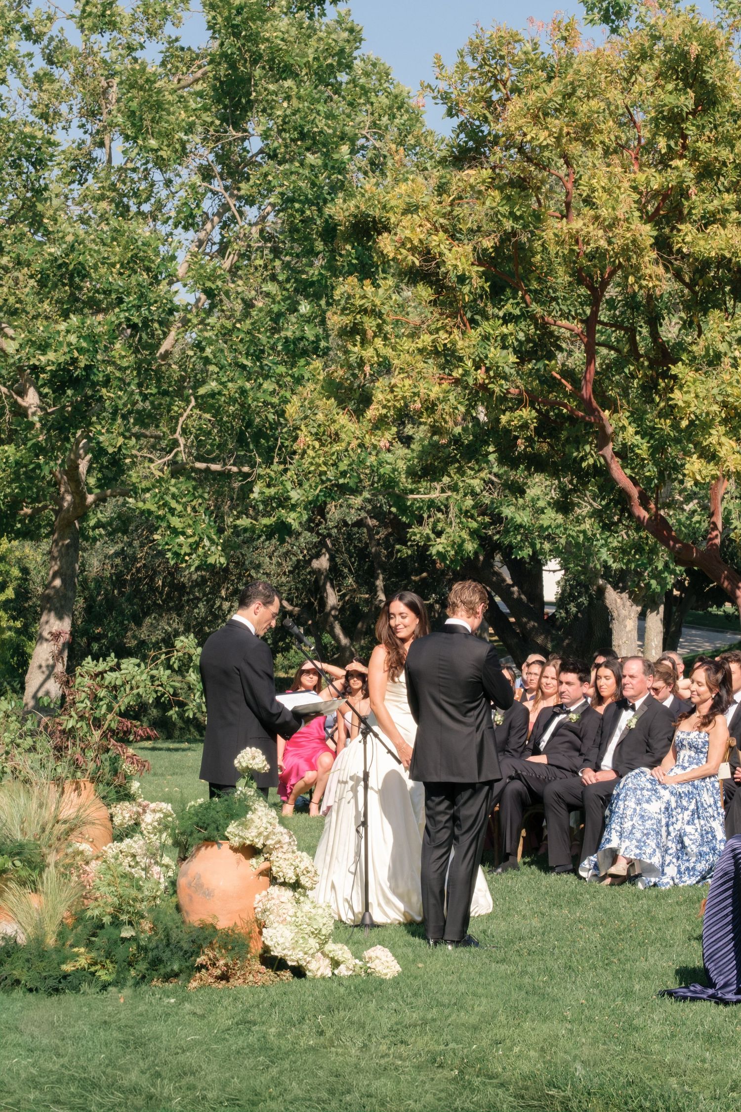 Ceremony recession for Santa Ynez Ranch Wedding.