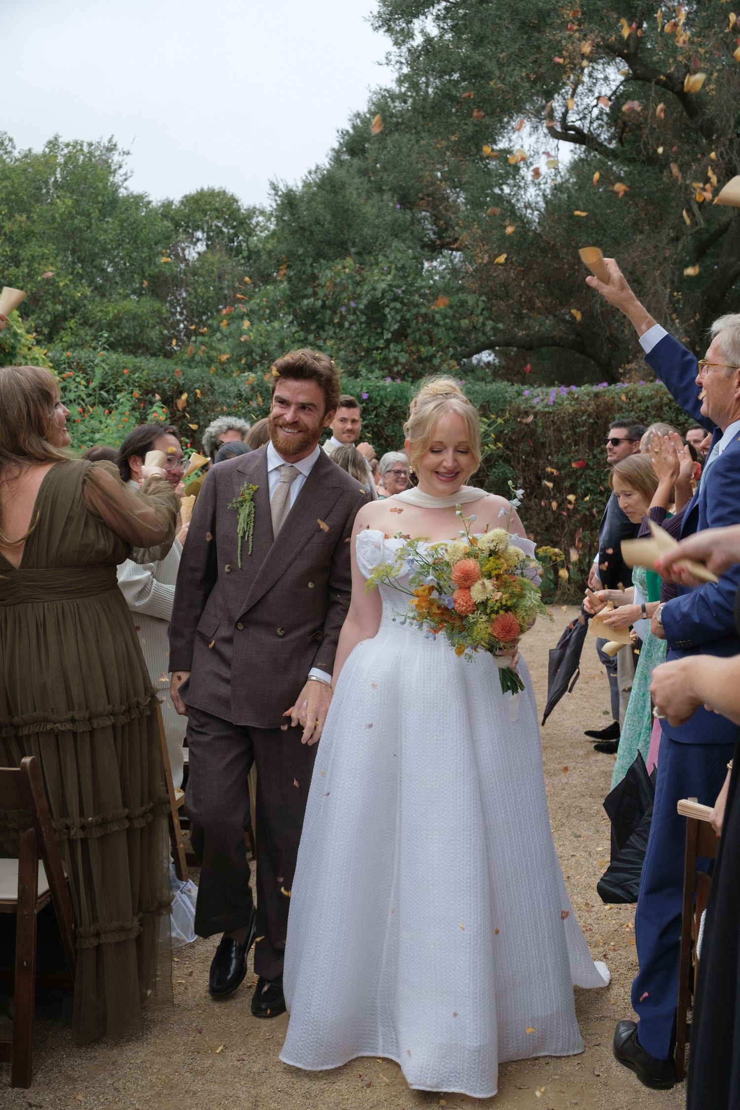 Artsy Ojai Wedding. Colorful spring florals.