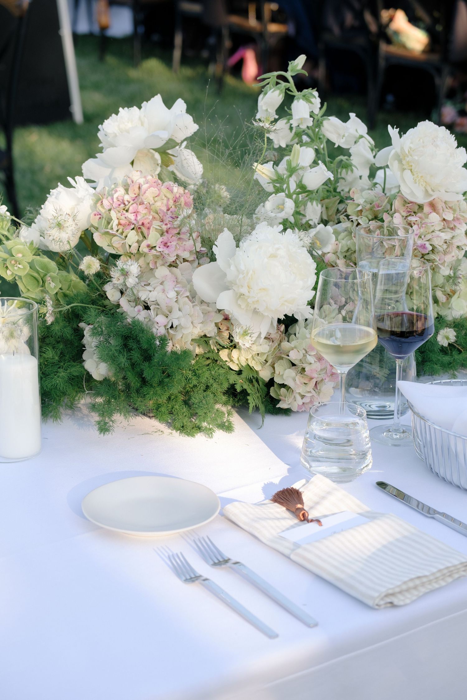 Cocktail hour for Santa Ynez Ranch Wedding