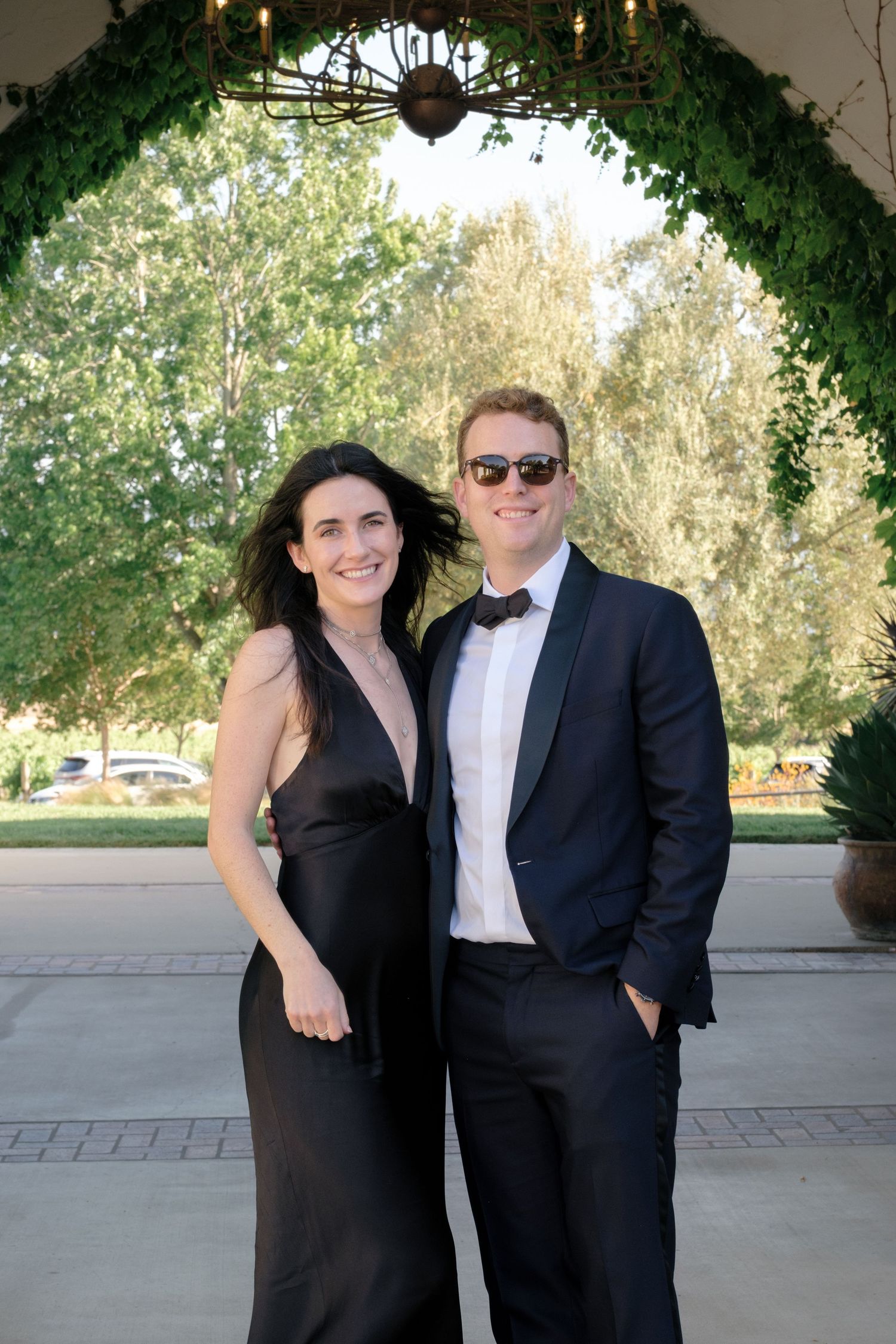 Cocktail hour for Santa Ynez Ranch Wedding
