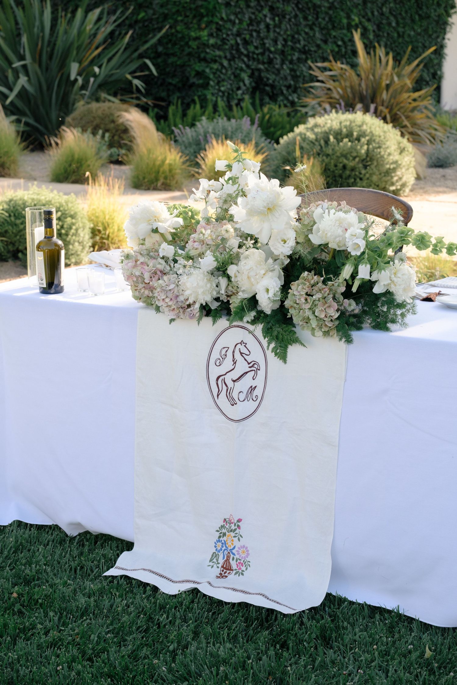 Cocktail hour for Santa Ynez Ranch Wedding