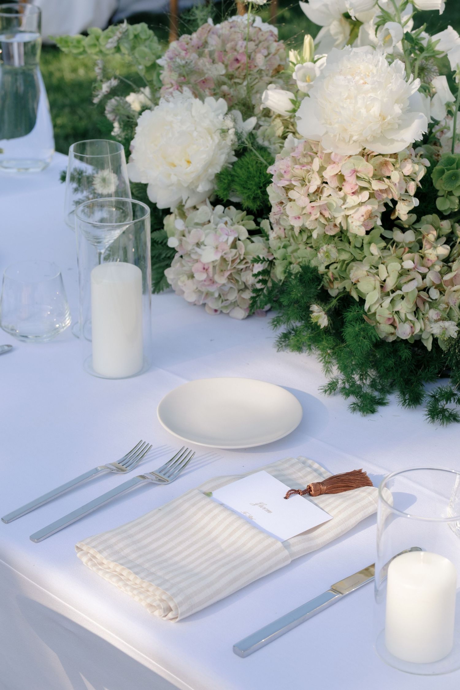 Cocktail hour for Santa Ynez Ranch Wedding