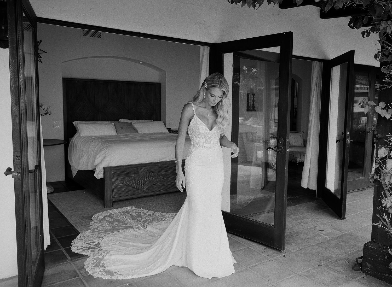 Film photography for California Wedding. Candid bridal moments.