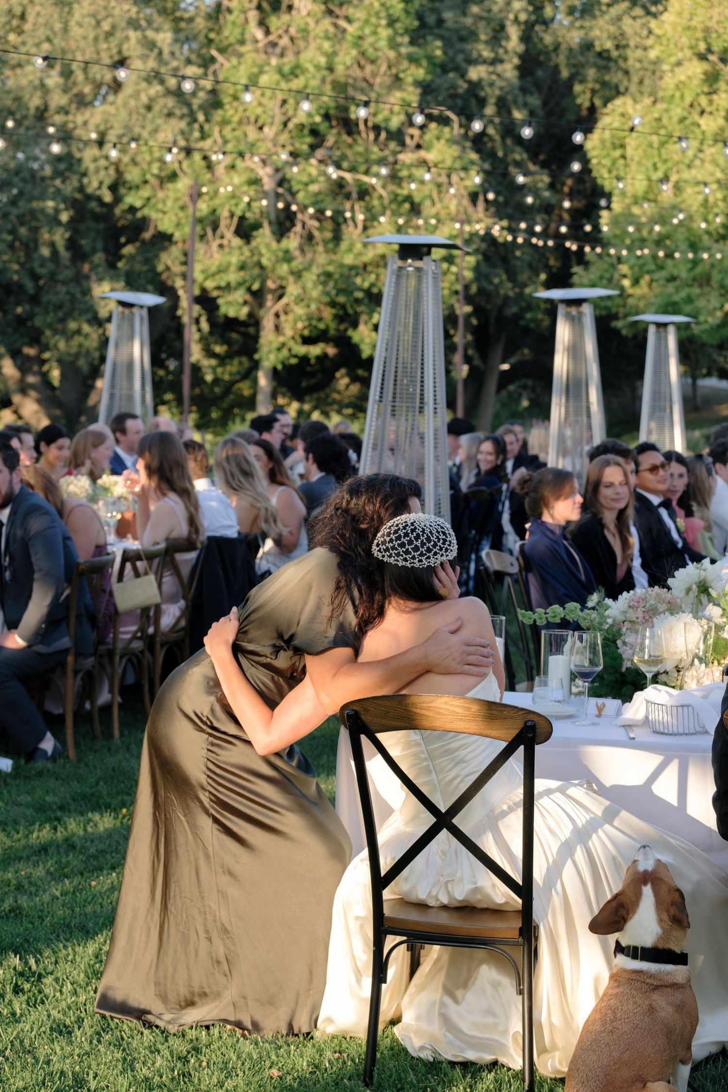 Cocktail hour for Santa Ynez Ranch Wedding