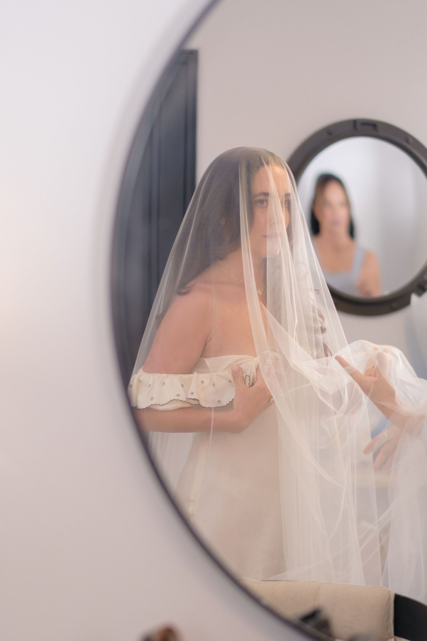 Bride getting ready for her Santa Ynez Ranch wedding