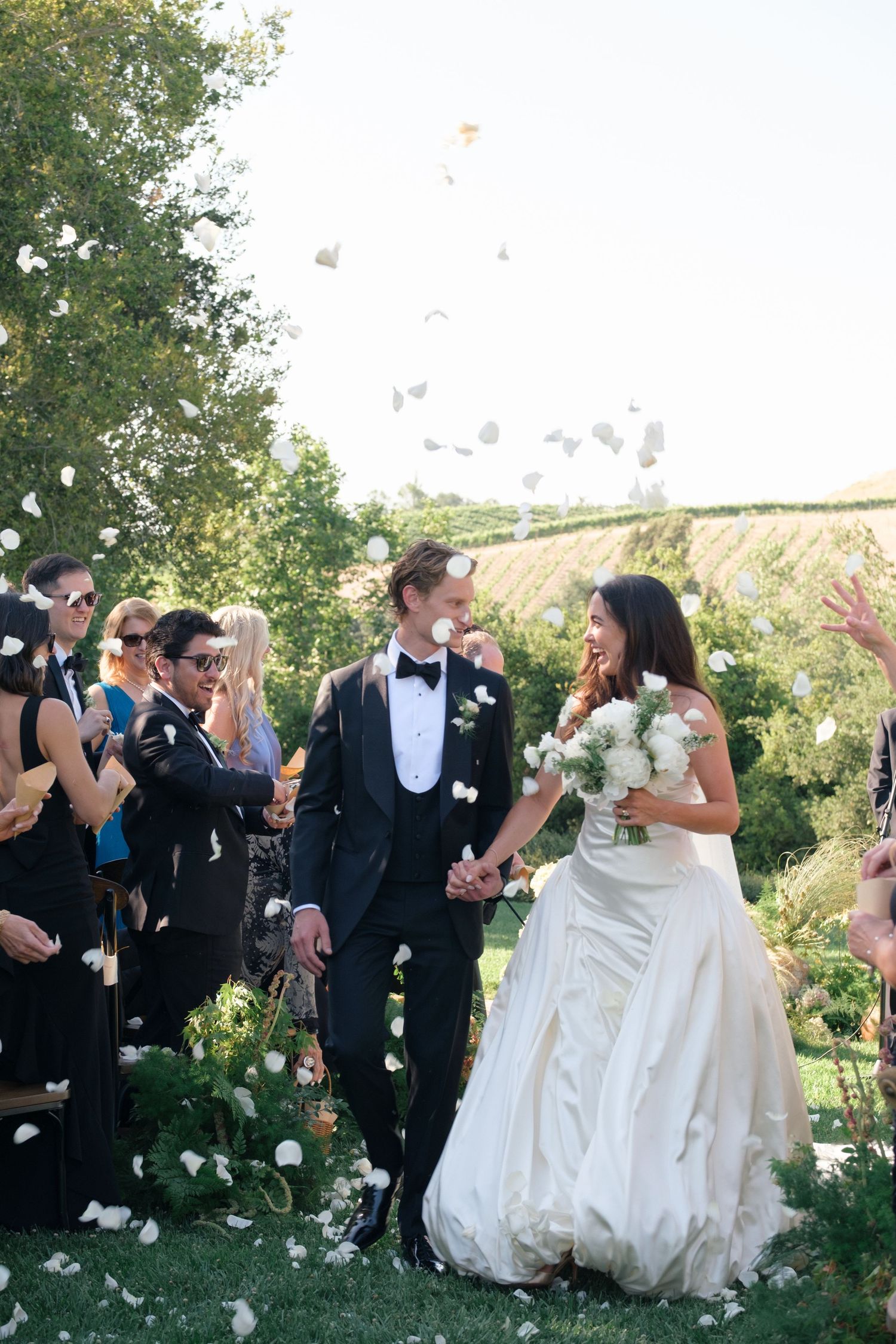 Ceremony recession at the Santa Ynez Ranch